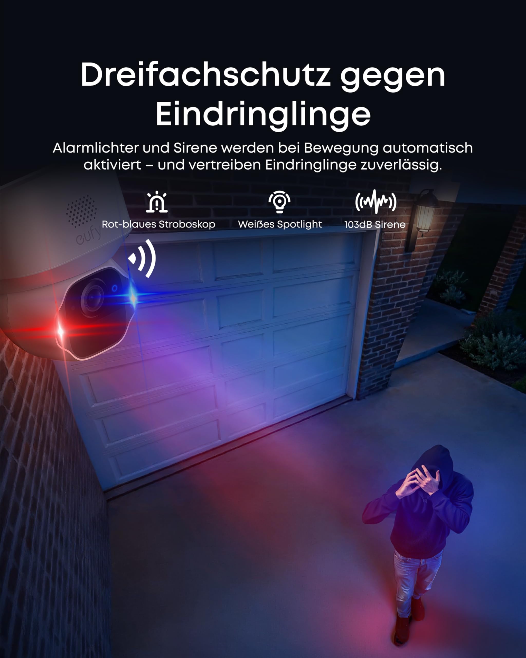 eufy SoloCam E42 (2-Cam Kit), 4K Überwachungskamera für außen, HomeBase S380