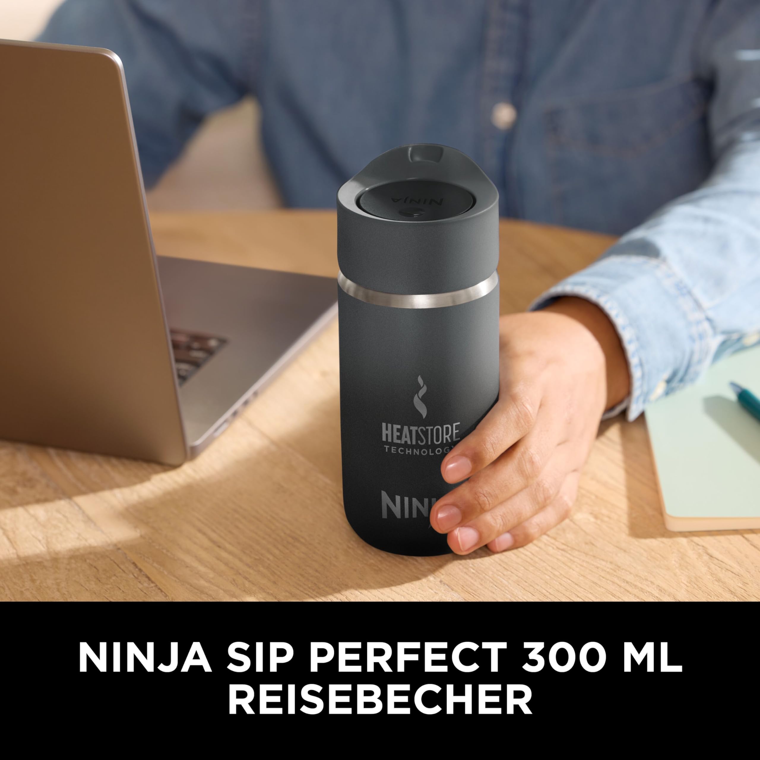 Ninja 300 ml Sip Perfect Trinkflasche für Heißgetränke