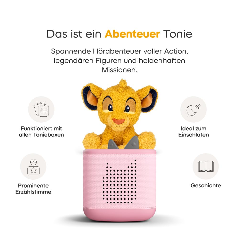 tonies Cuddle Toniebox, Disney Der König der Löwen – Cuddle Simba