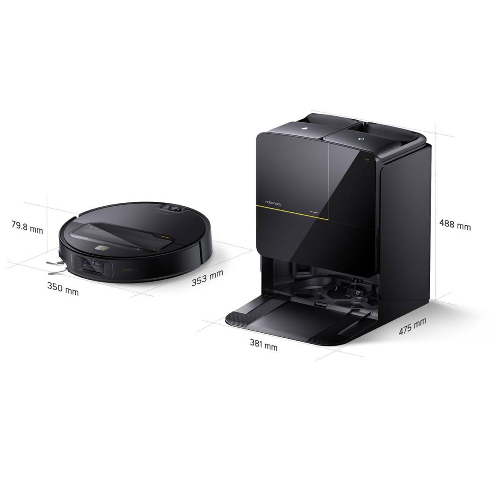 Roborock Saros Z70 Black Saugroboter mit Wischfunktion