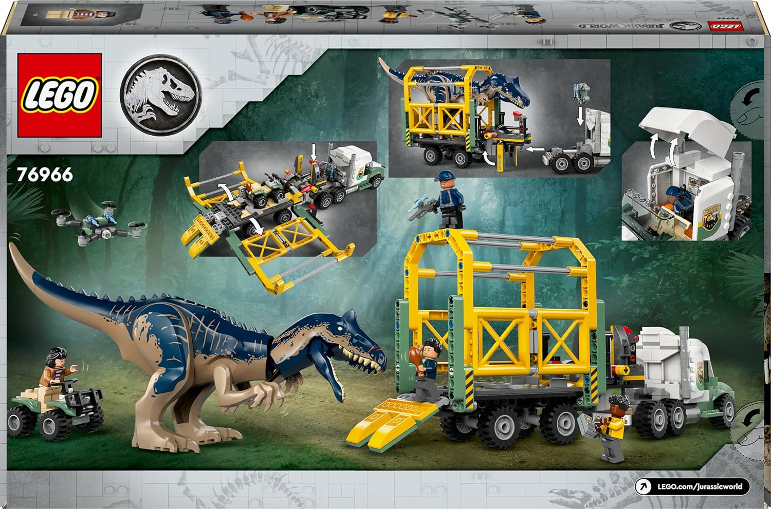 LEGO Jurassic World Dinosaurier-Missionen: Allosaurus-Transporter 76966