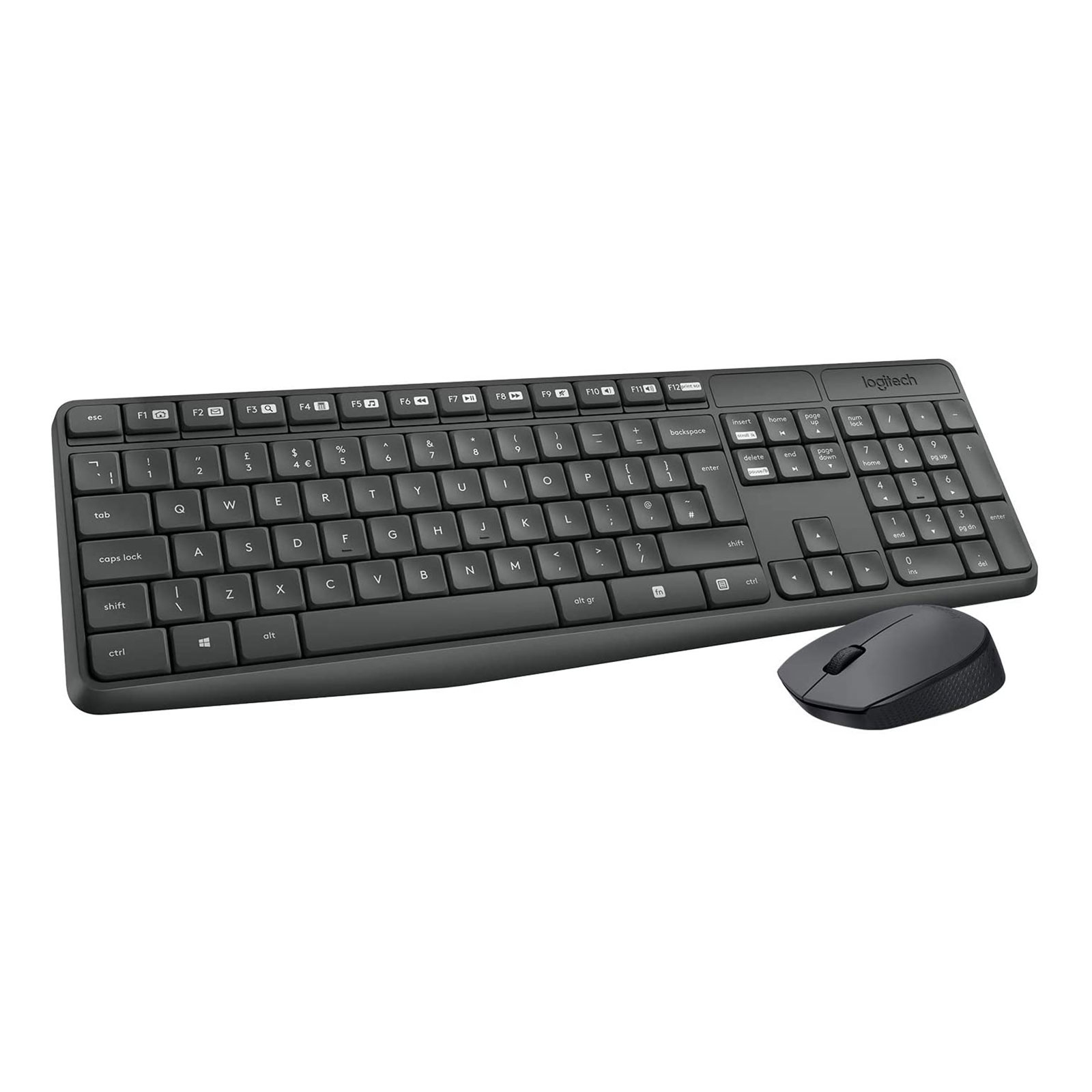 Logitech MK235 Wireless Keyboard und Mouse USB-Empfänger Tastatur- Maus- Set