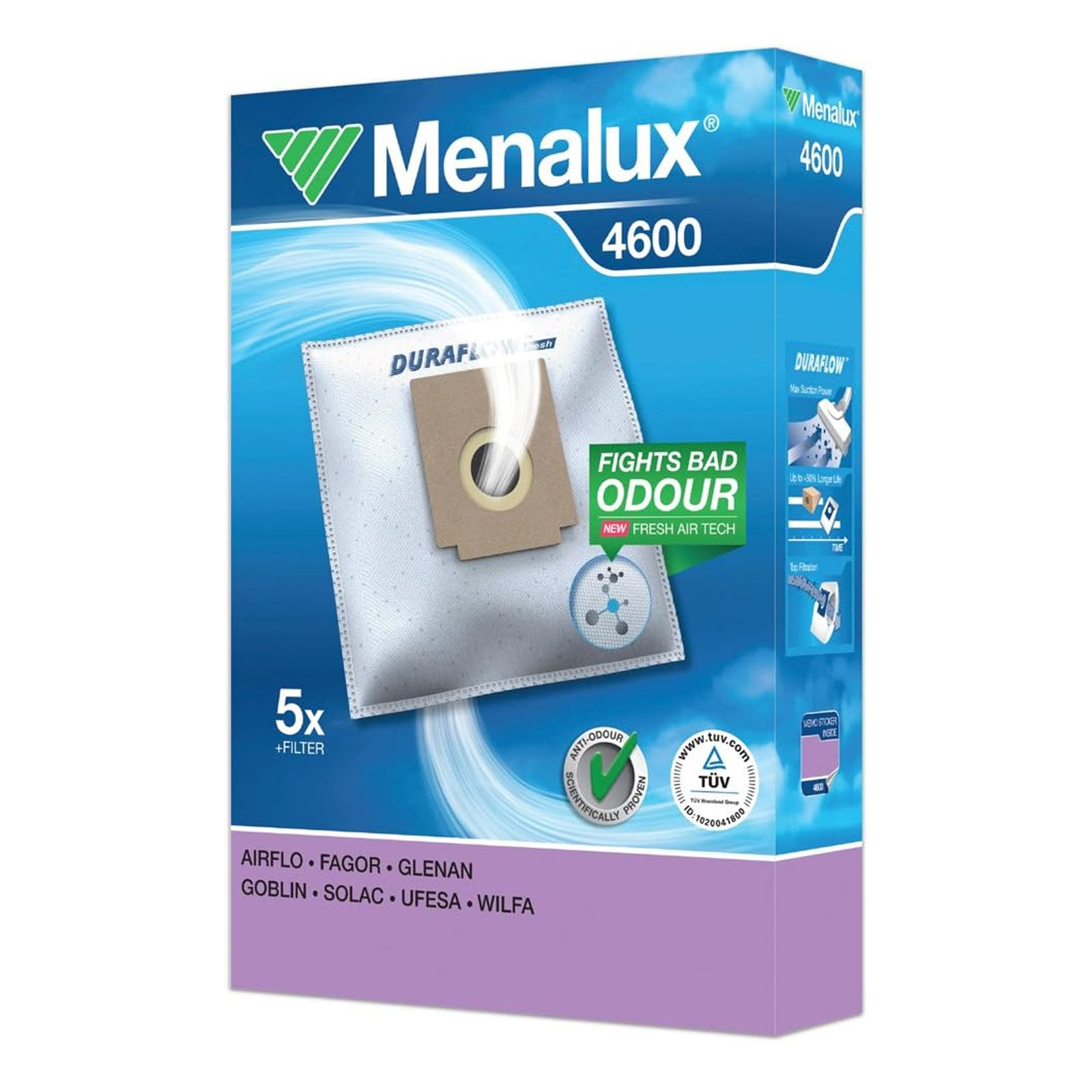 Menalux 4600E Staubsaugerbeutel Menalux 4600E Staubsaugerbeutel