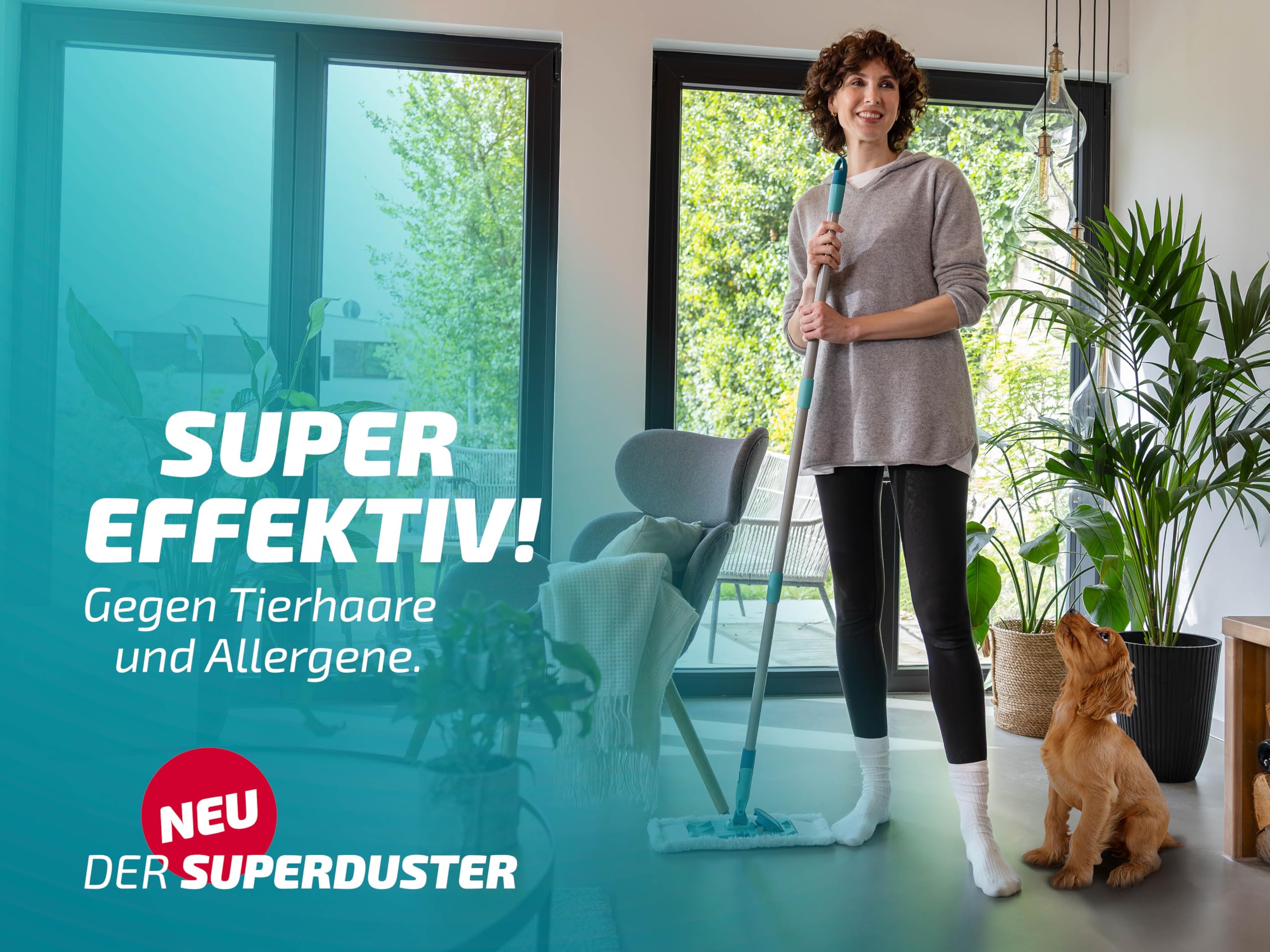 Leifheit 55517 SUPERDUSTER Floor Staubwischer Staubbezug