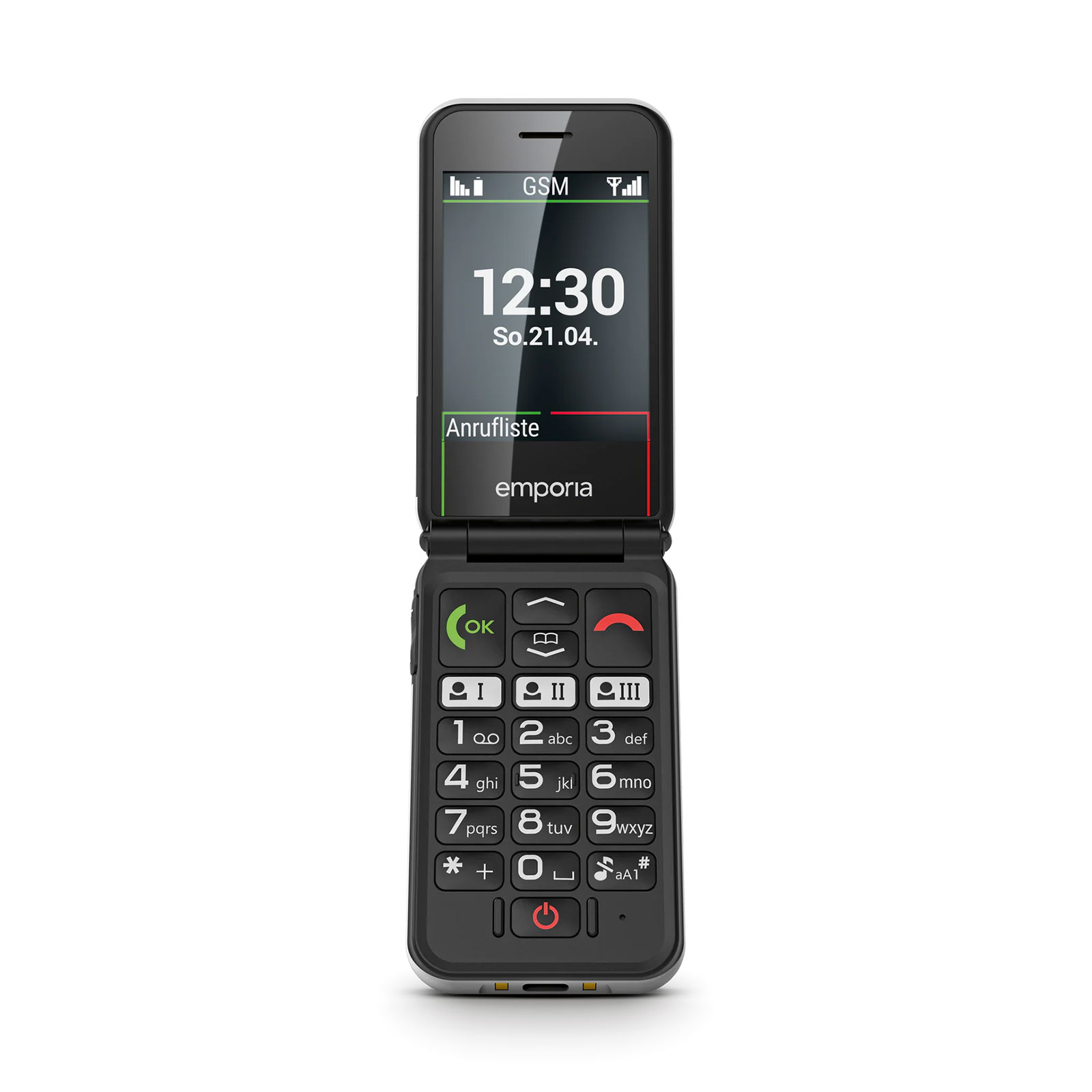 Emporia SIMPLICITYglam 4G, Schwarz - Modell 2025 Handy (Seniorenhandy, Klapp)