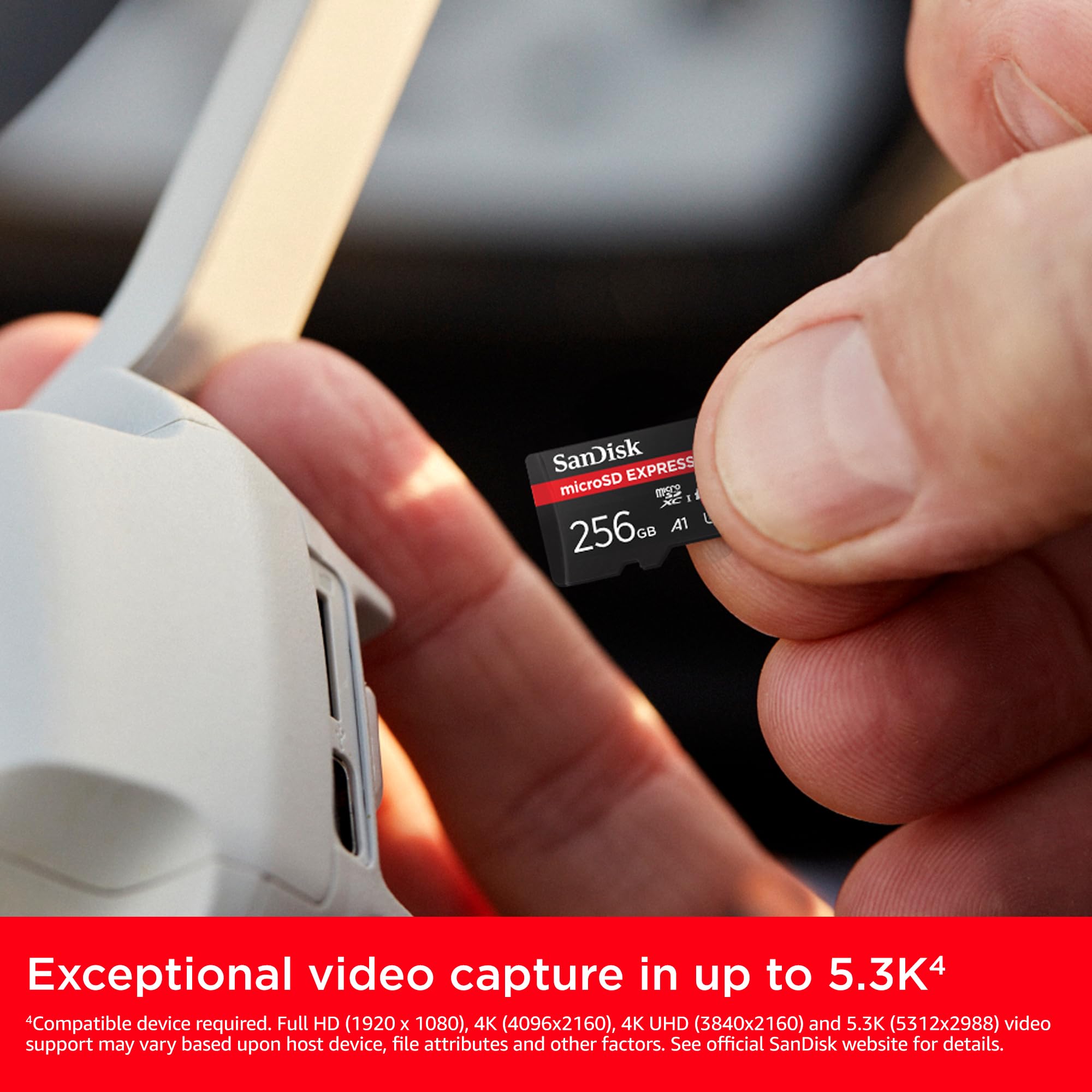 SanDisk microSD Express Speicherkarte 256 GB