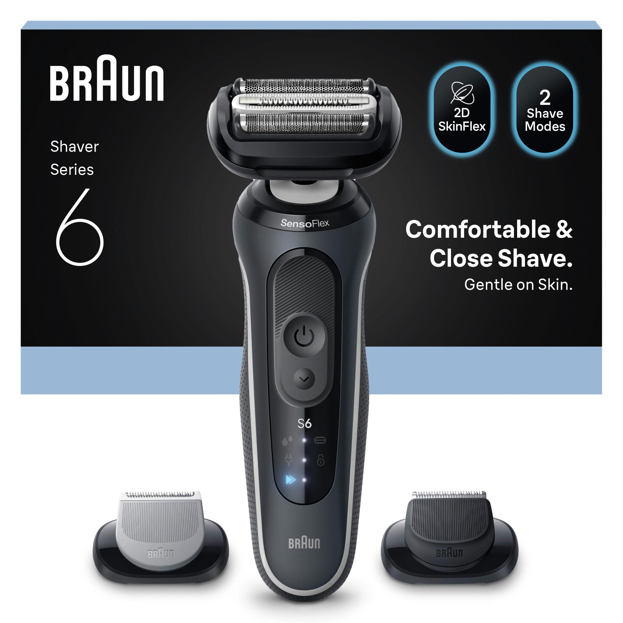 BRAUN Series 6 62-G1650s Elektrorasierer, +2 Aufsätze