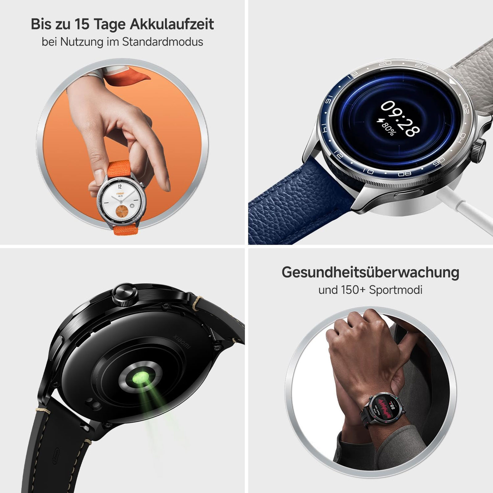 Xiaomi Watch S4, Schwarz Smartwatch