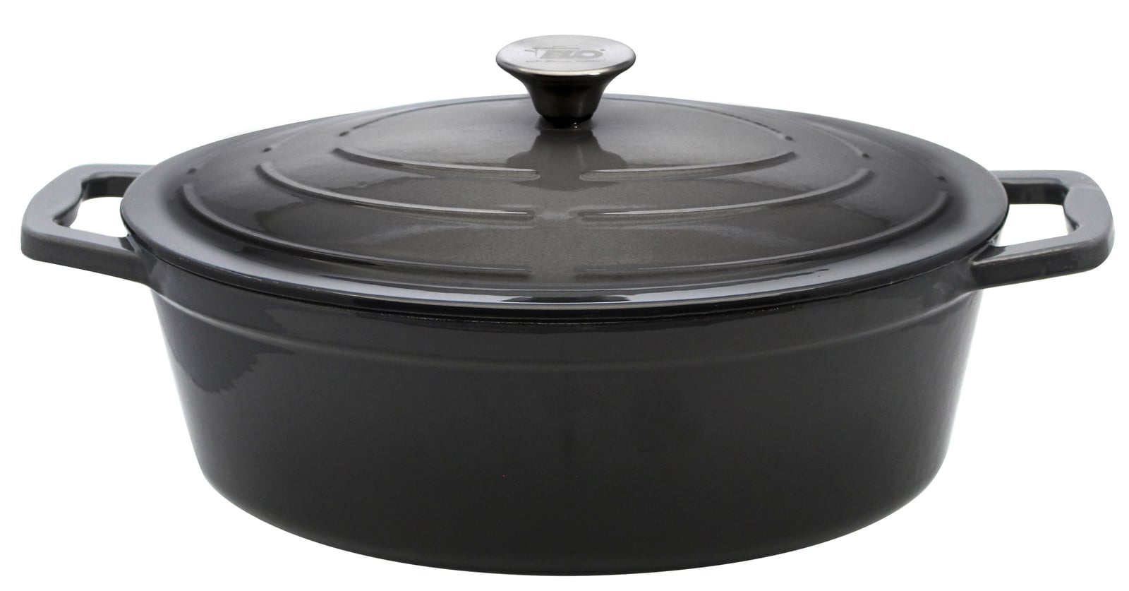 ELO Gusseisen Bräter oval 33 cm grau