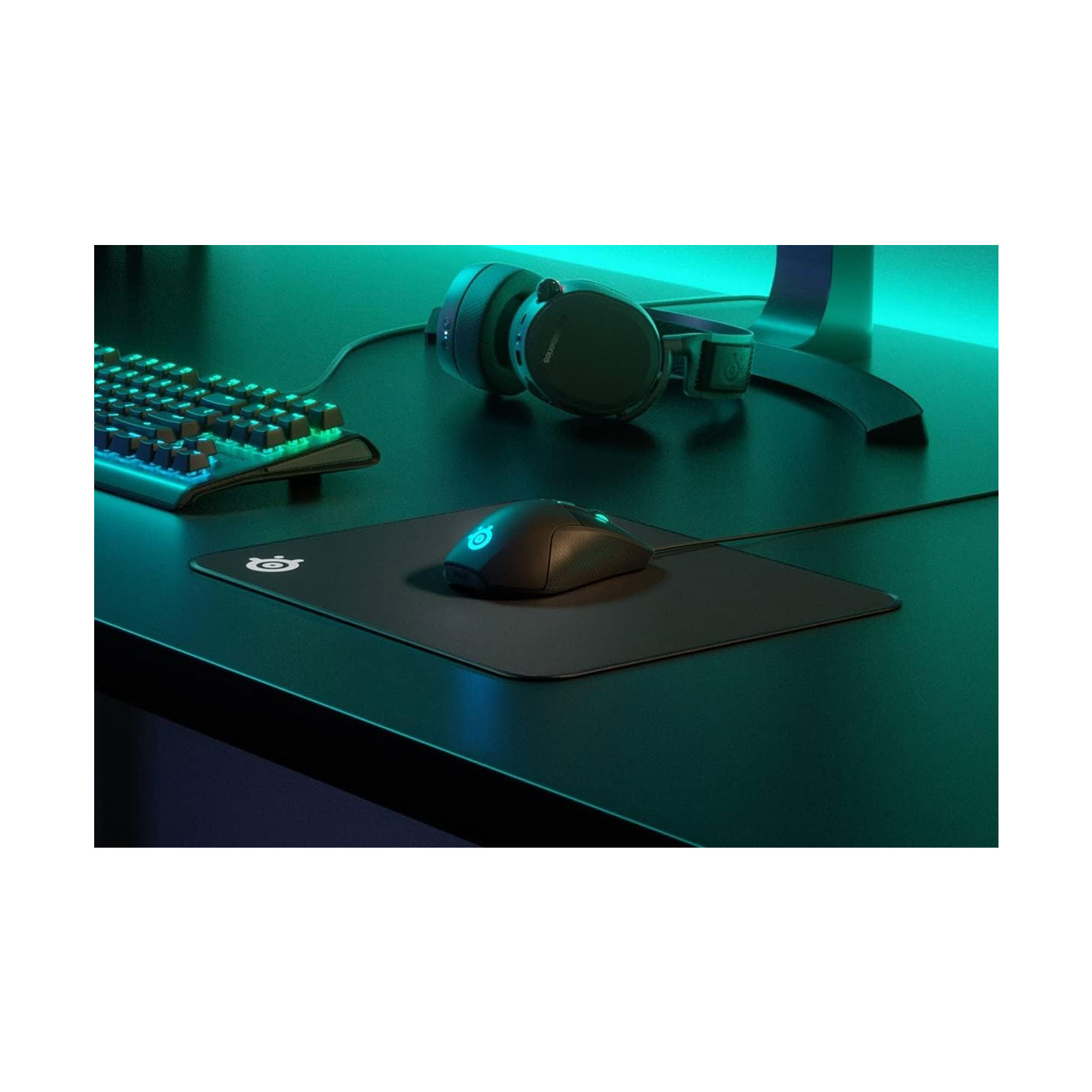 Steelseries QcK Edge Medium, Gaming-Mauspad, Schwarz