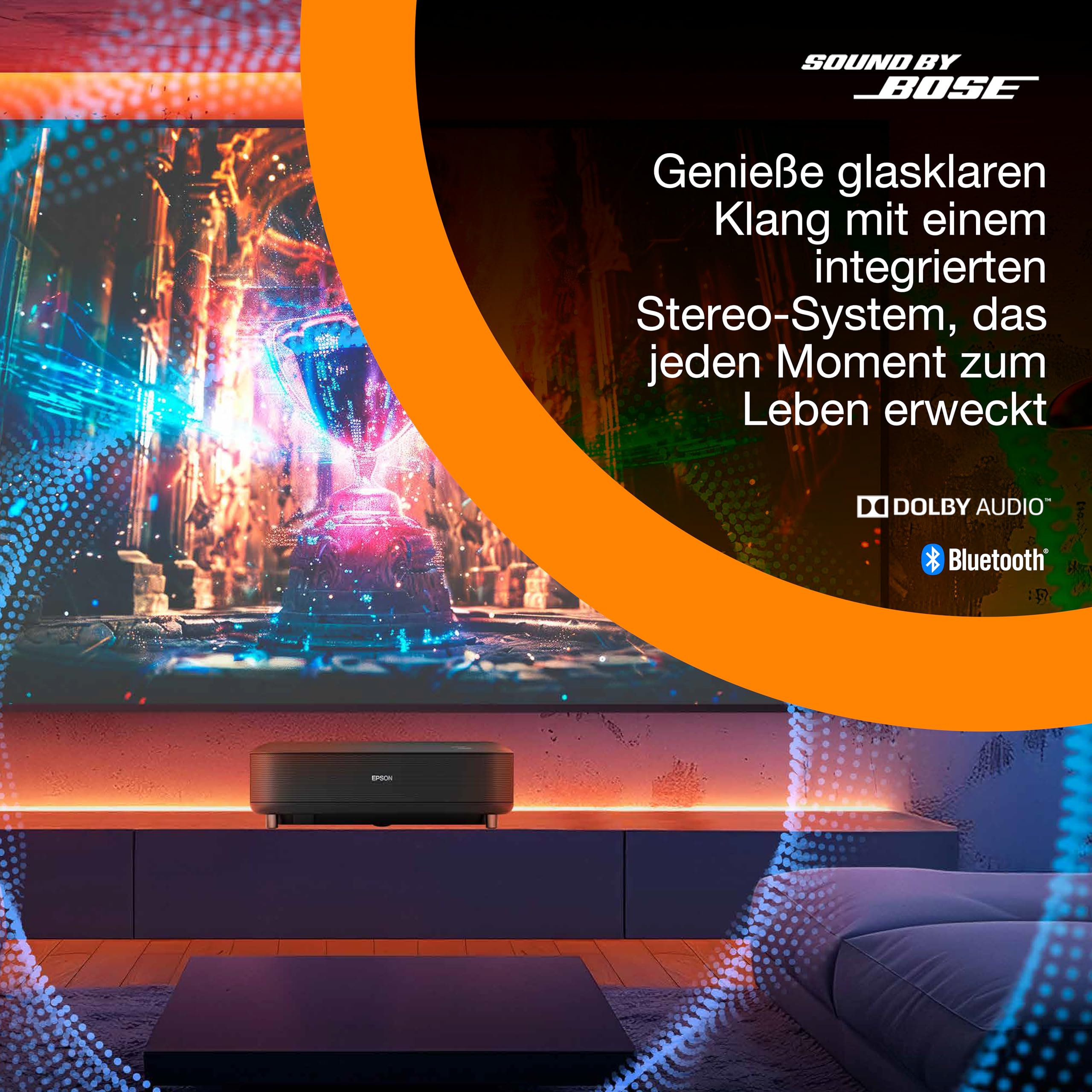 Epson Lifestudio Grand EH-LS670 Smart-Laserprojektor 4K PRO-UHD