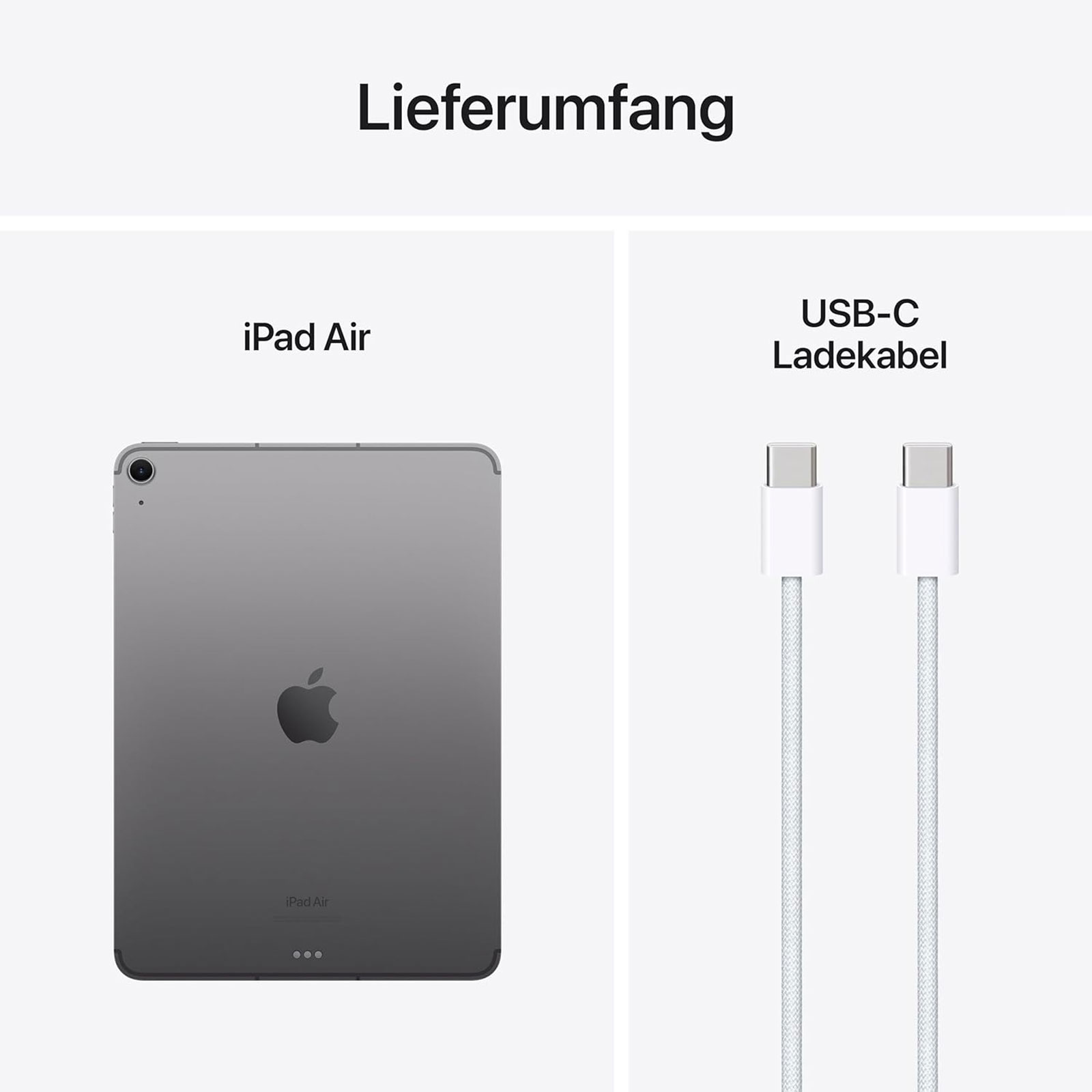 Apple iPad Air, 13 Zoll, Space Grau, 2024, WiFi, 128 GB