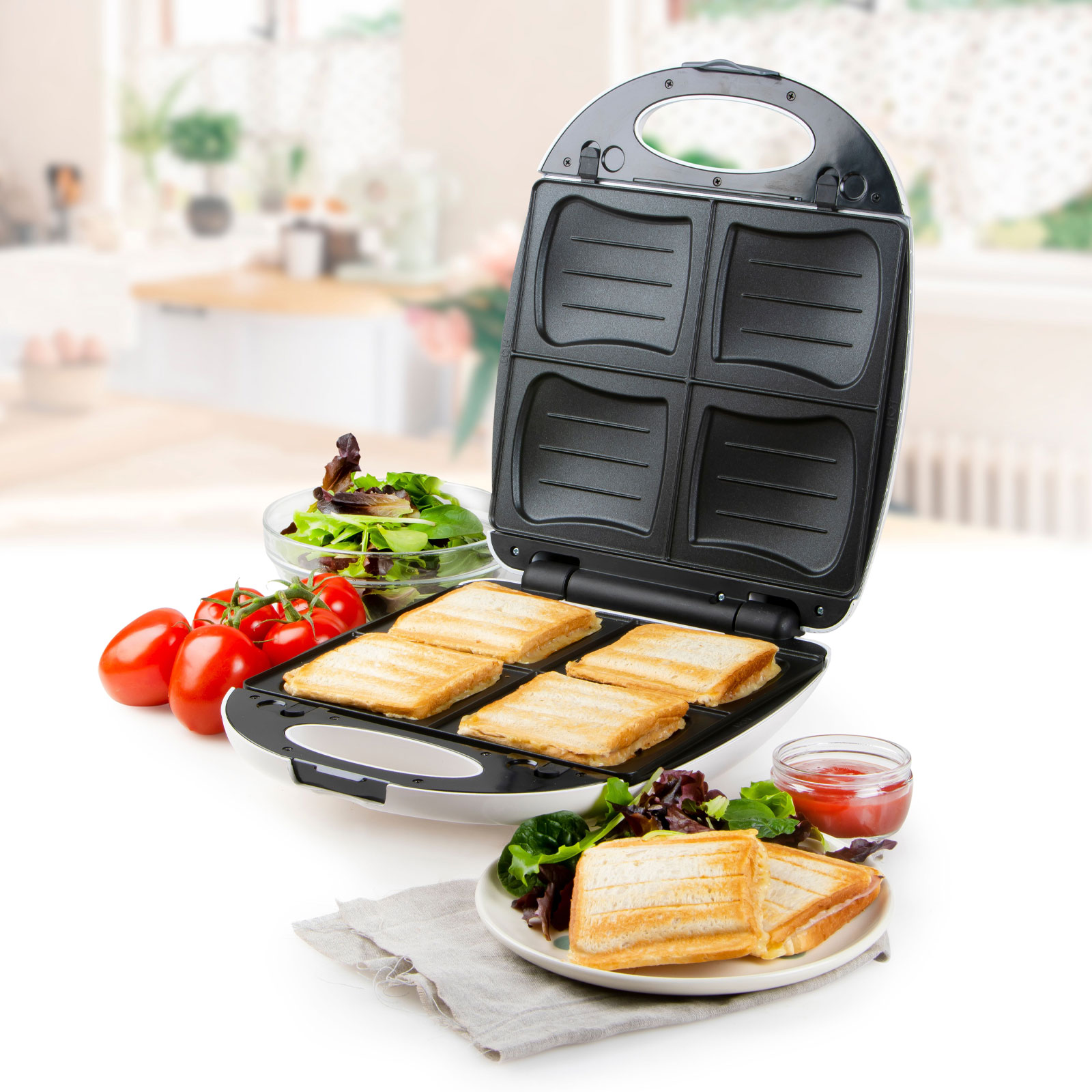 Domo 2in1 XL DO9046C Familien Sandwich-Toaster Domo 2in1 XL DO9046C Familien Sandwich-Toaster