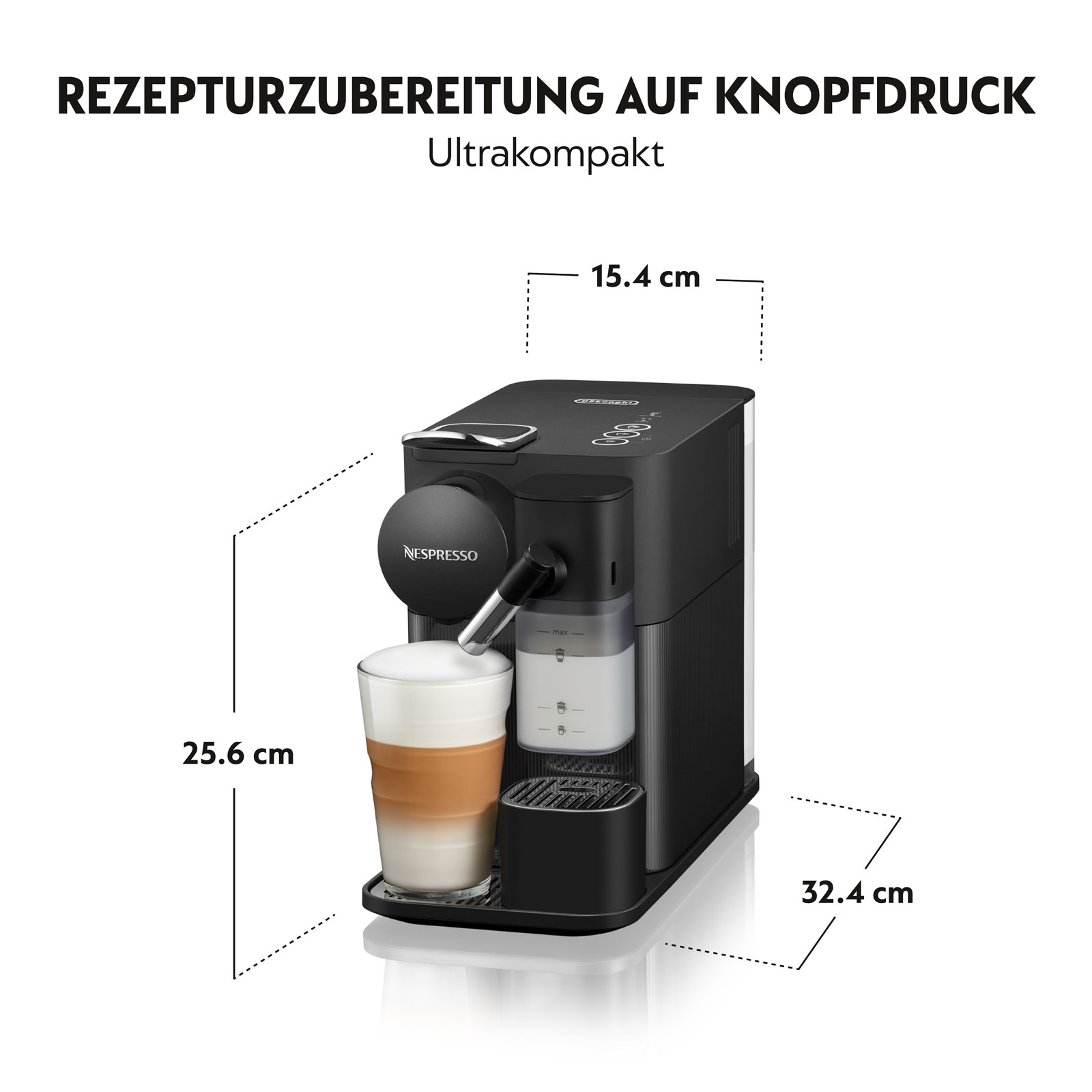 De'Longhi EN 510.B Lattissima One Nespresso-Kapselmaschine 19 bar