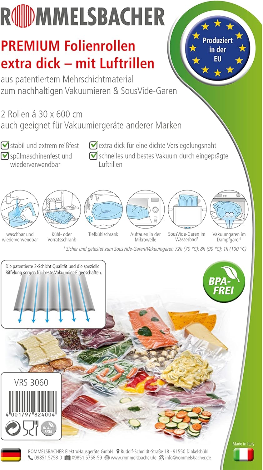 Rommelsbacher VRS 3060 Vakuum-Rollen