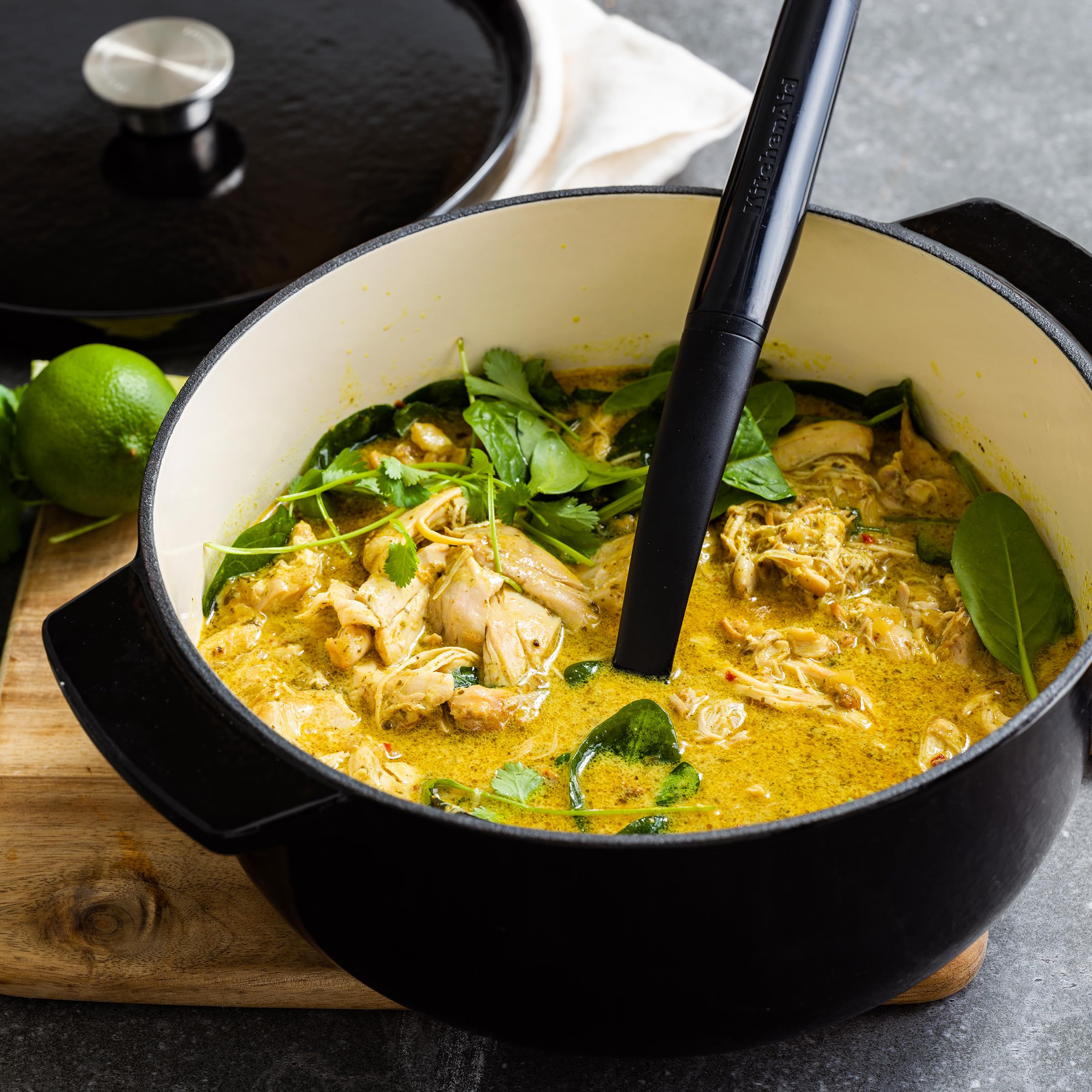 KitchenAid CC006064-001 Bräter mit Deckel Oval 30cm Schwarz