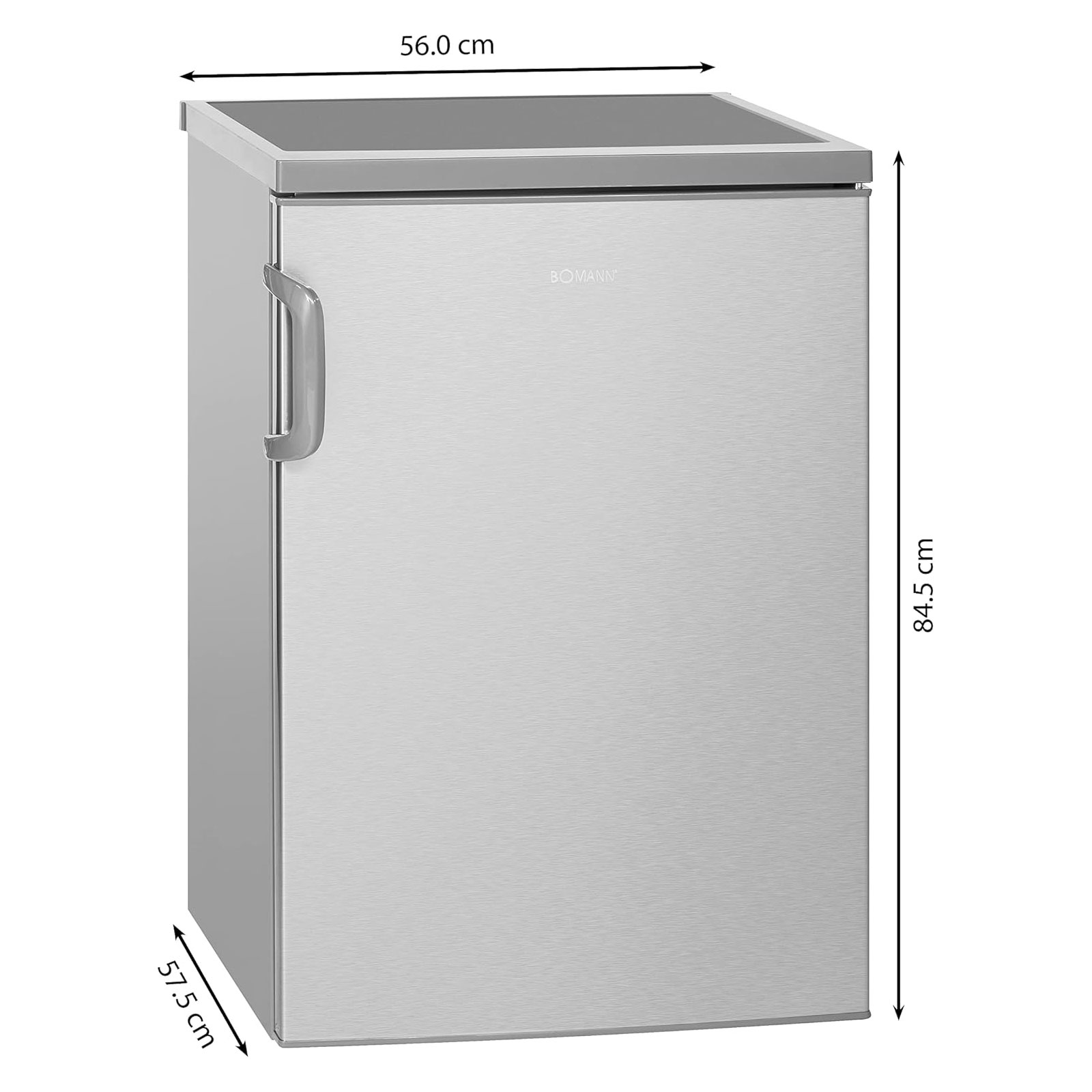Bomann KS 2194.1 INOX Tischkühlschrank