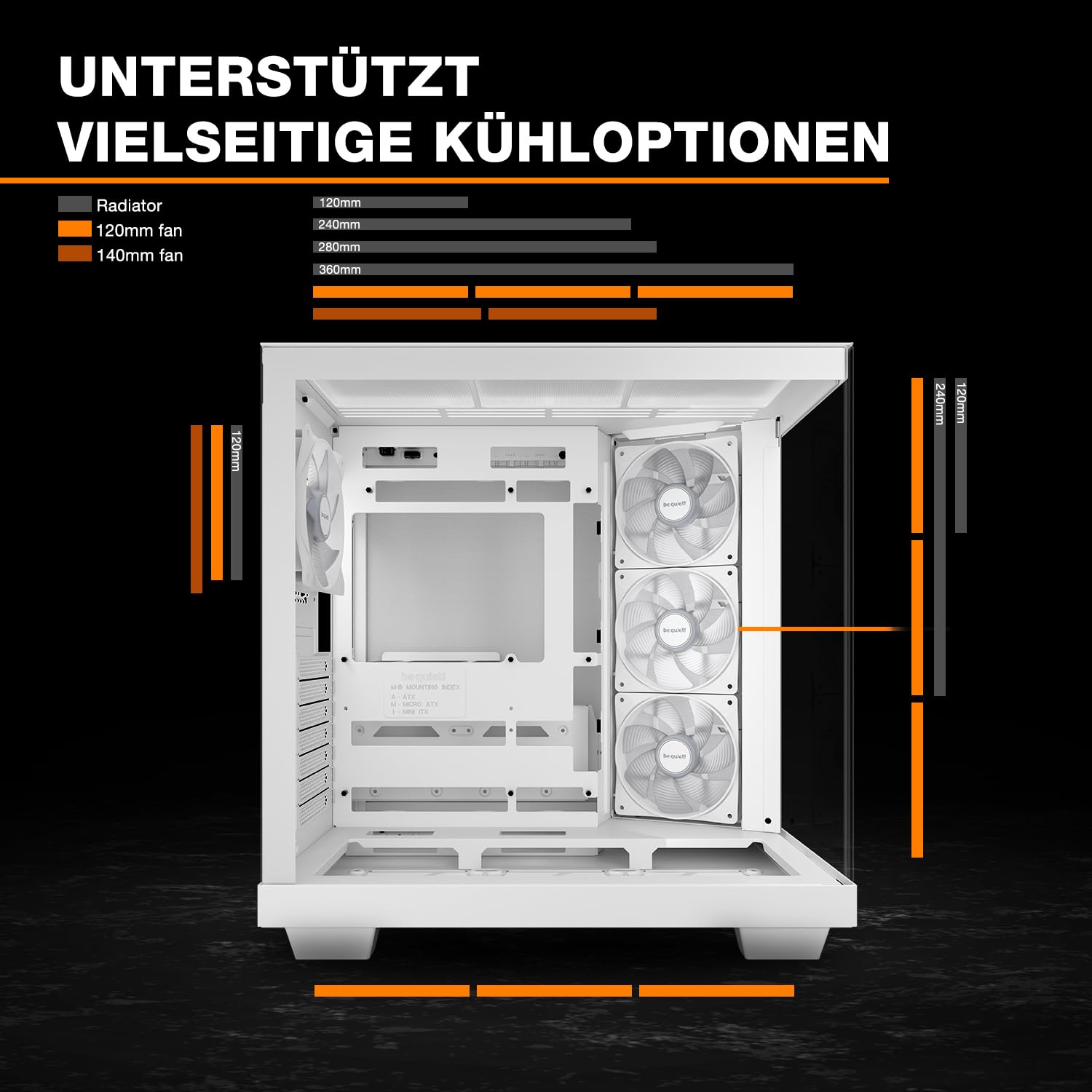 be quiet! Light Base 500 LX White PC-Gehäuse