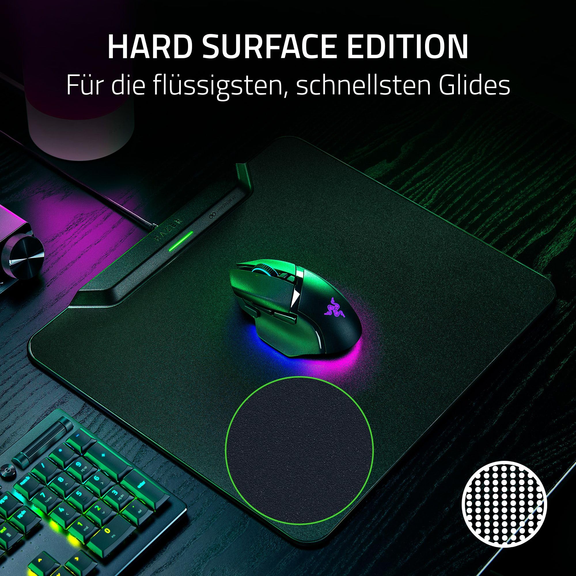Razer HyperFlux V2 - Kabelloses Lademauspad System für Gaming-Mäuse