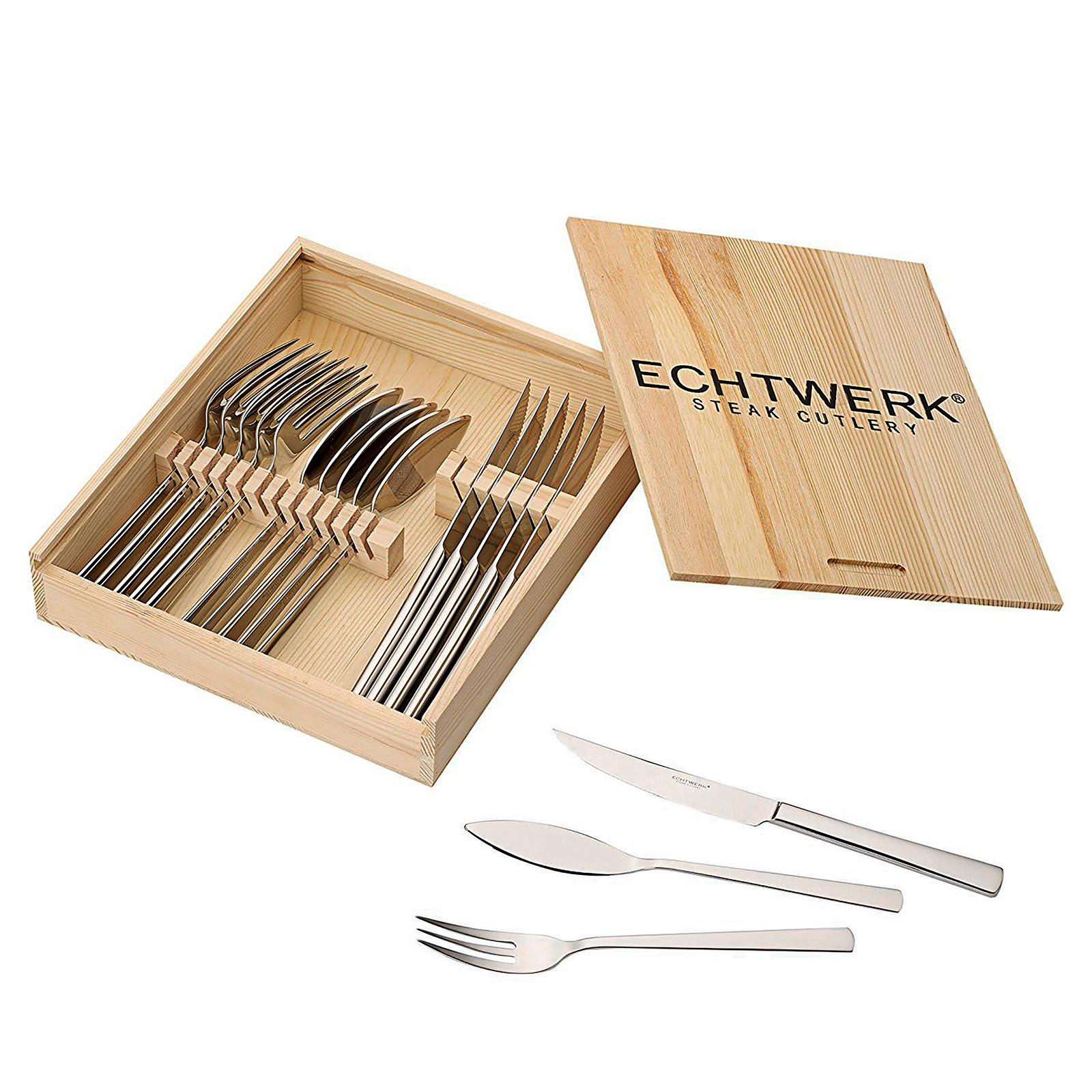 Echtwerk Steakbesteck Set "SARRE" 18 tlg.