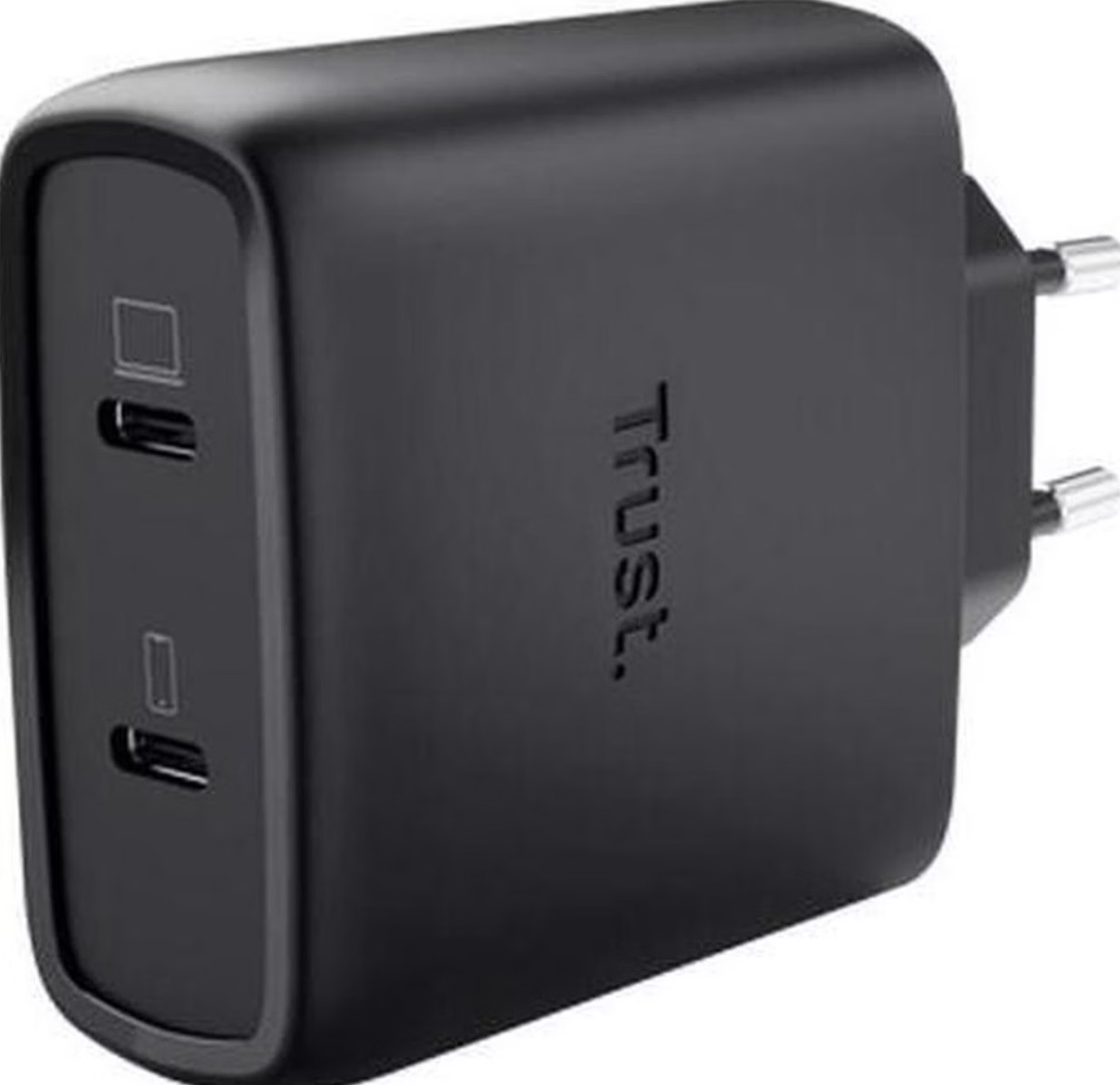 Trust Maxo USB-C-GaN-Ladegerät 65 W mit 2 USB-C-Anschlüssen