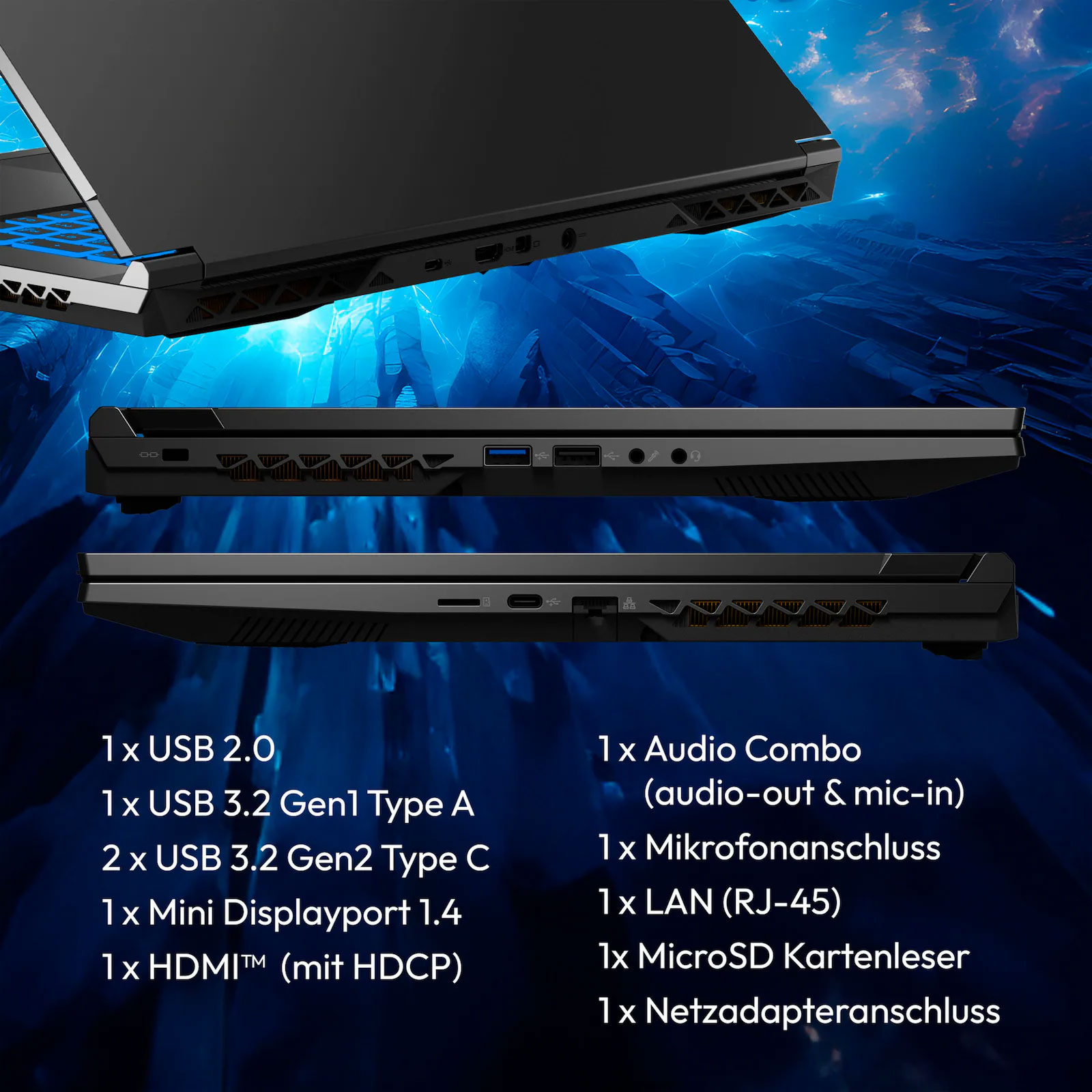 ERAZER Defender P50 Gaming-Notebook ERAZER Defender P50 Gaming-Notebook