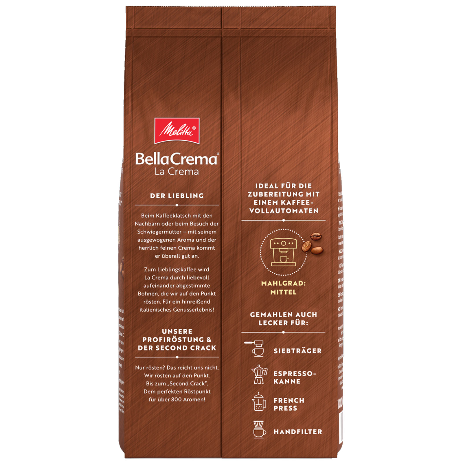 Melitta Pure Silver E950-766 Kaffeevollautomat inklusive Melitta BELLACREMA® LA CREMA und Melitta doppelwandige Espresso-Gläser