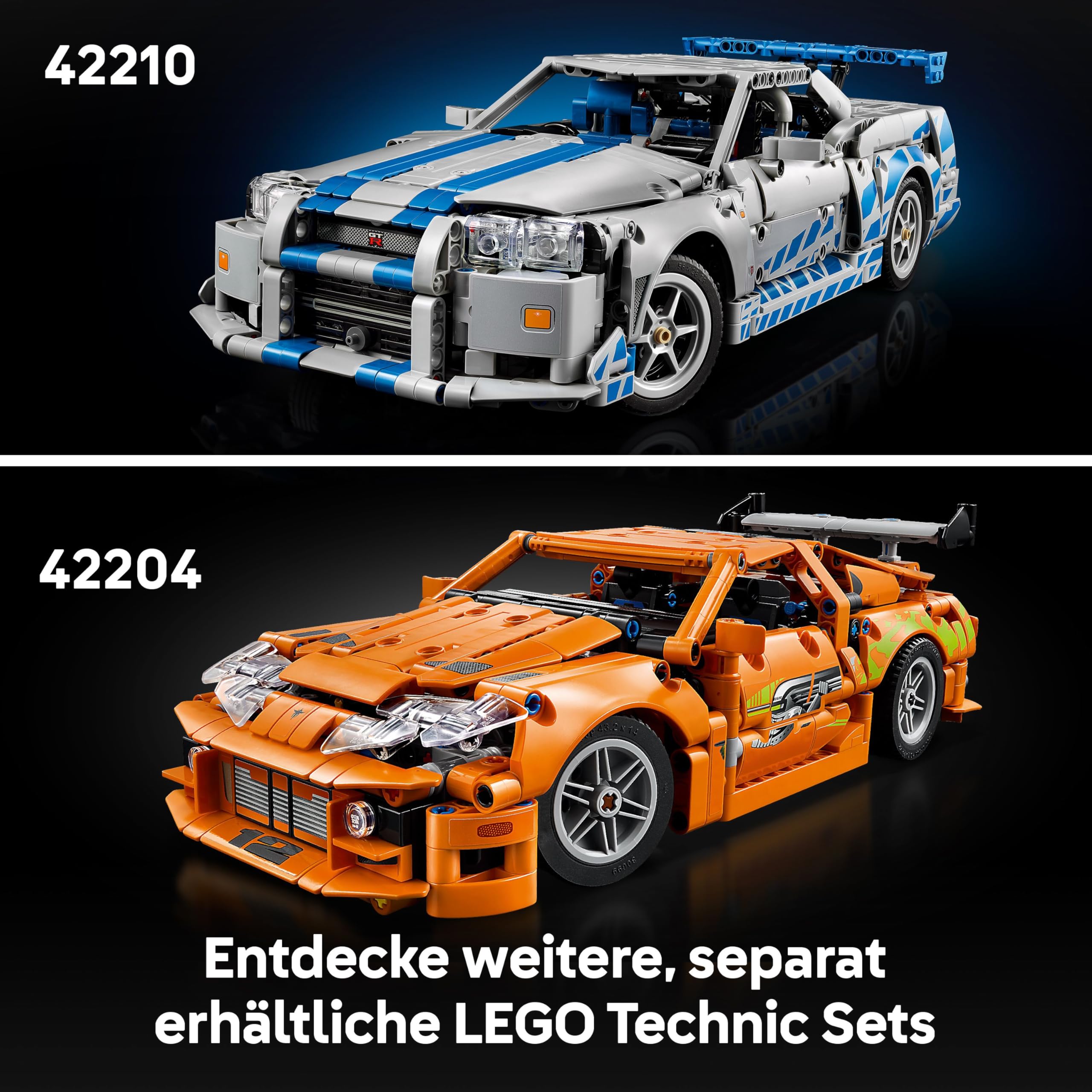 LEGO Technic 2 Fast 2 Furious Nissan Skyline GT-R R34 Automodell-Bauset 42210