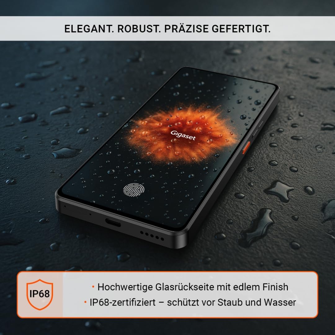 Gigaset GS6 Smartphone – 128GB+8GB RAM - 6,67" FHD+ OLED-Display mit 120Hz