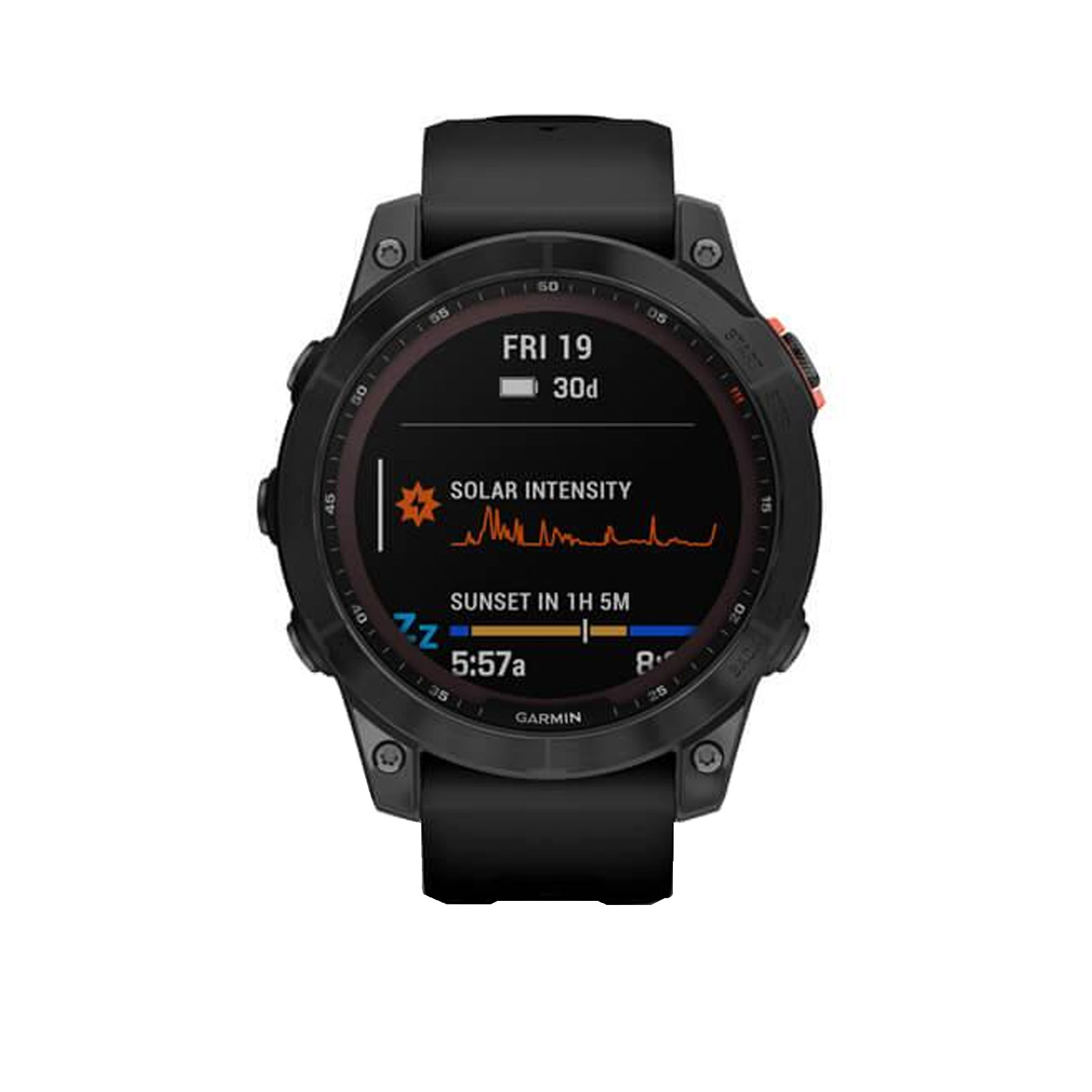 Garmin fenix 7X Solar 51 mm mit schwarzem Armband Smartwatch