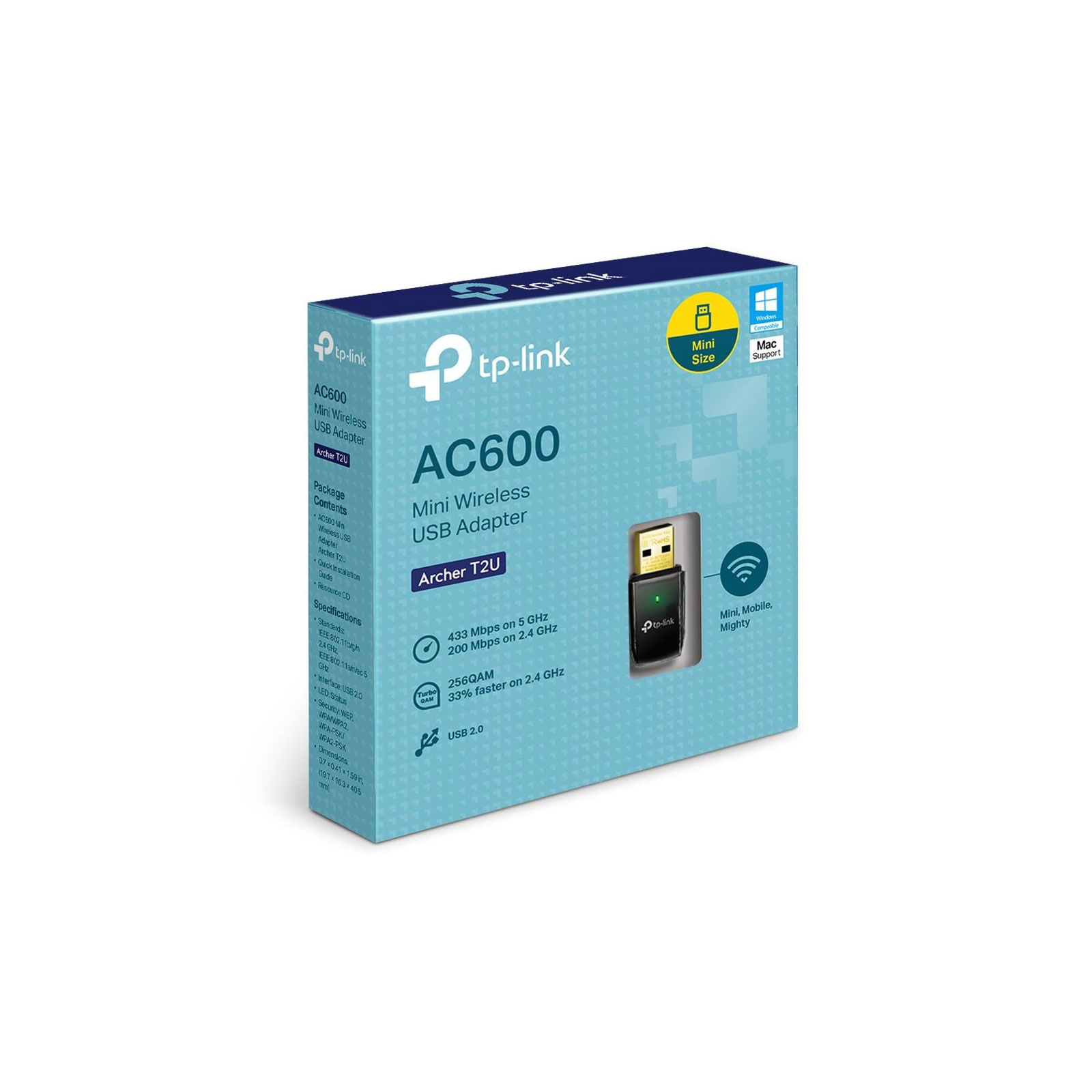 TP-LINK Archer T2U - AC600 Dualband USB WLAN Adapter V3.0