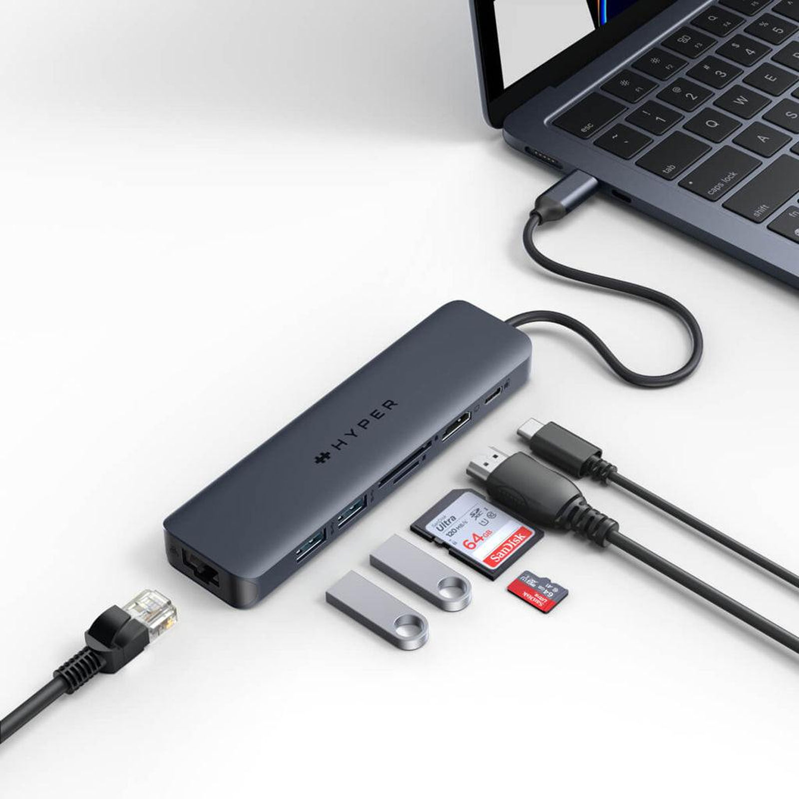 HYP USB-C 7-in-1 Hub w 100 W