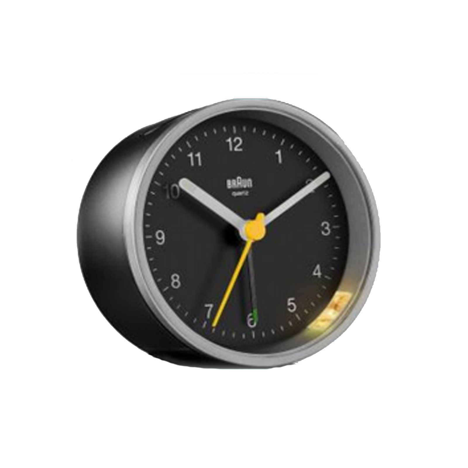 Braun 67102 Quarzwecker schwarz/silber
