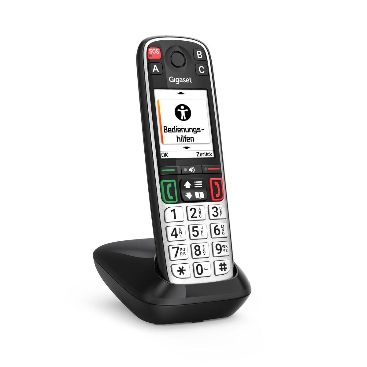 Gigaset Gigaset EASY 500, Schwarz (Mobilteil, DECT, Seniorentelefon)