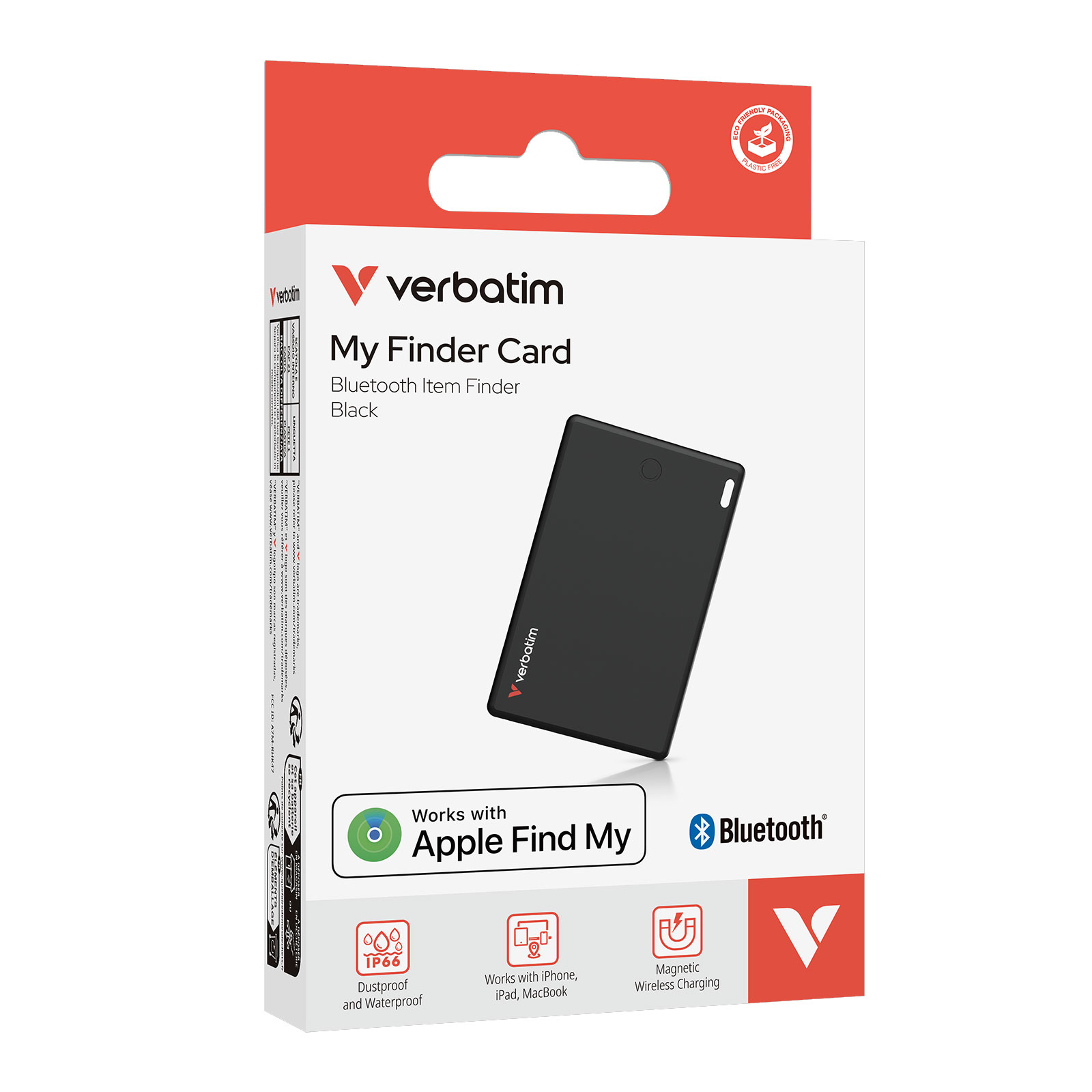 Verbatim My Finder Card Bluetooth Tracker - Einzelpackung, Schwarz