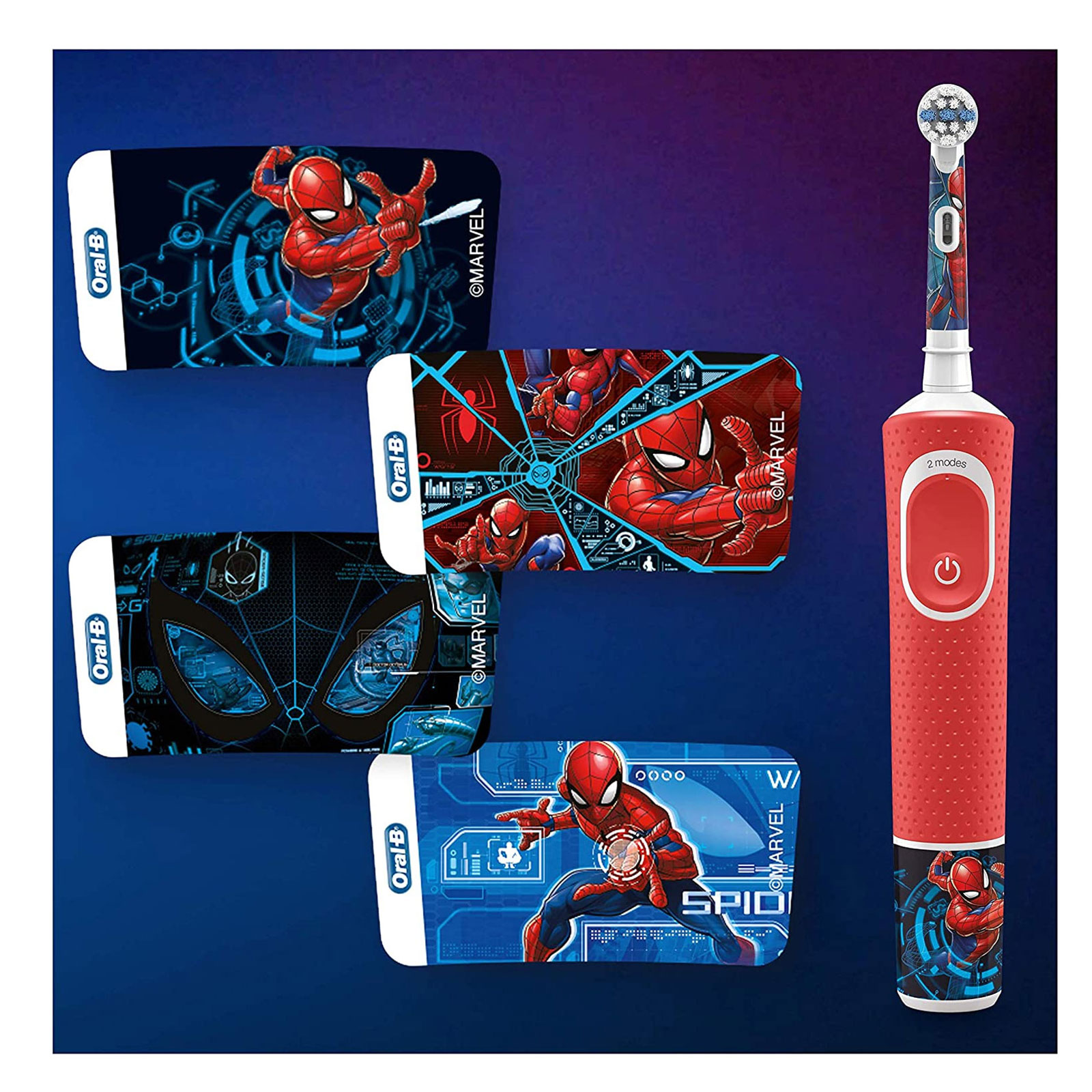 Braun Oral-B Vitality 100 Kids Spiderman CLS + Oral-B Aufsteckbürsten Kids Spiderman 3 Stück