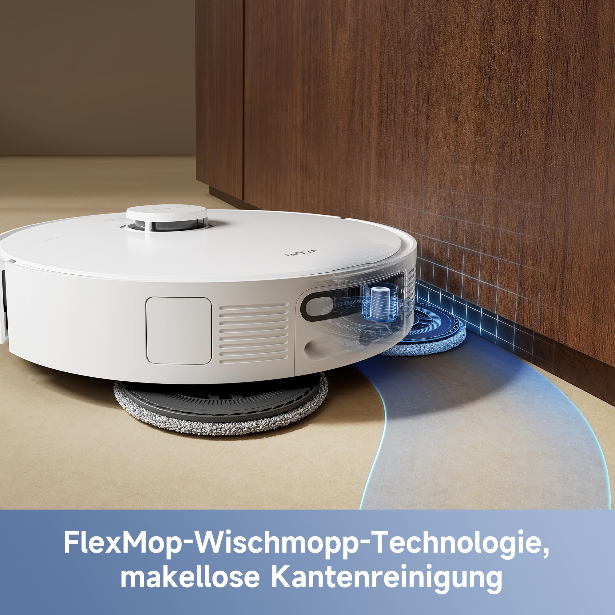 Mova E40 Ultra Saugroboter mit Wischfunktion Autom. Leerung und 19.000 Pa