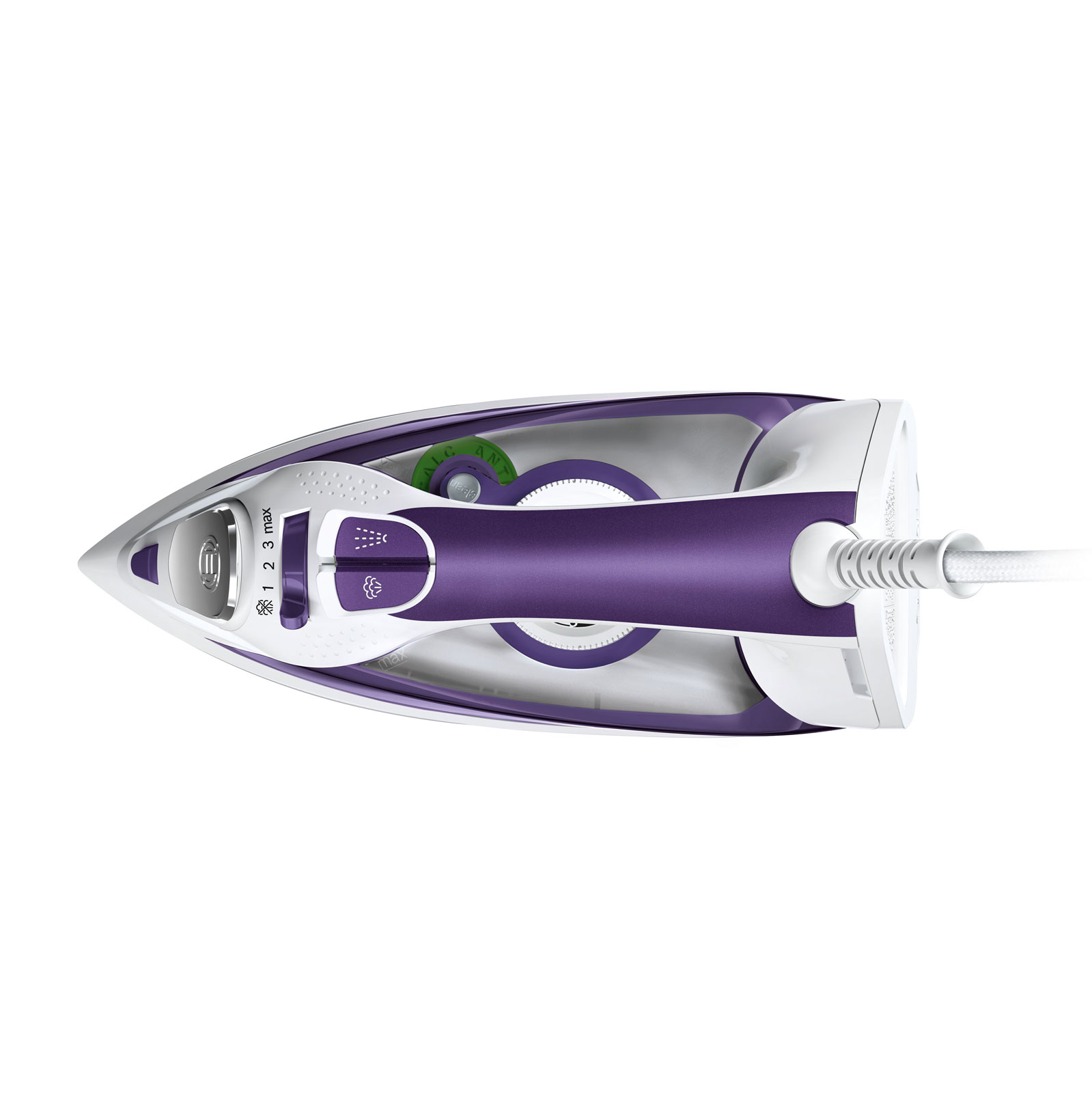 Bosch TDA5028020 Dampfbügeleisen Cera-Glissée 2800 W  weiß/dunkelviolett