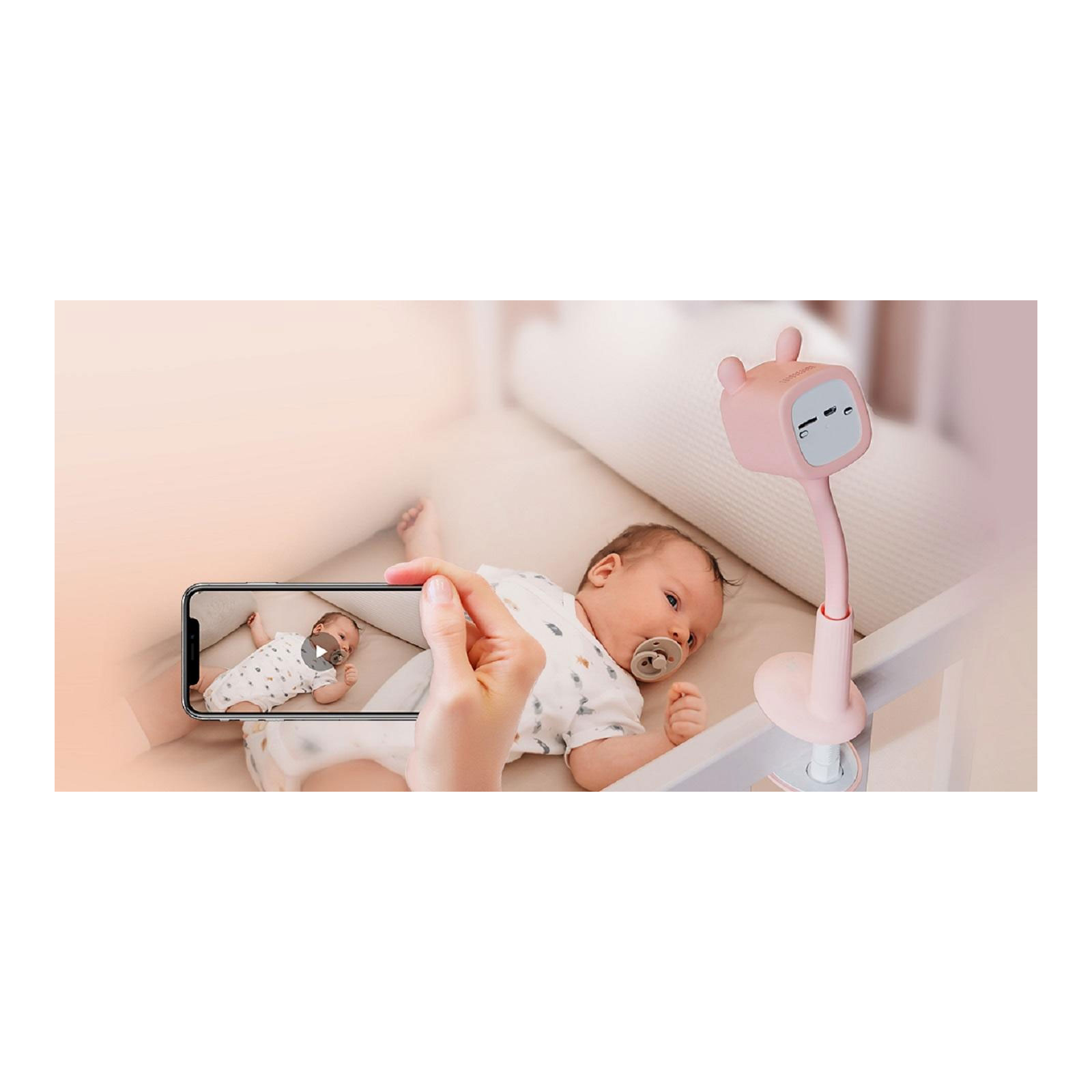 EZVIZ BM1 Akkubetriebenes Kamera-Babyfon hellblau