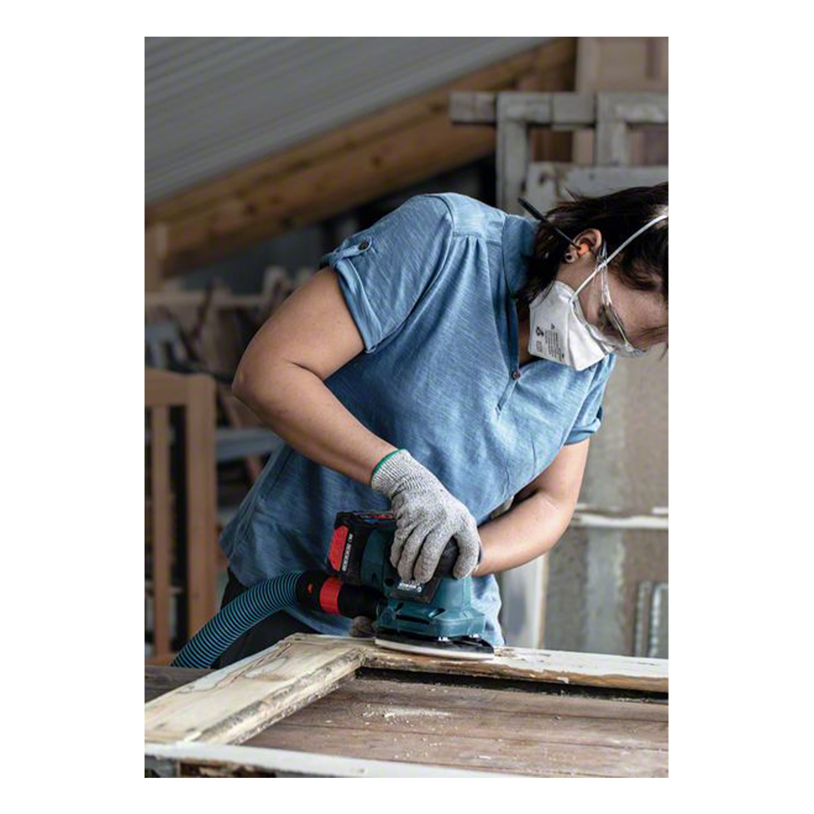 Bosch Professional Expert C470 Schleifpapier mit 7 Loechern, 100 x 150 mm, G 40, 10-tlg.