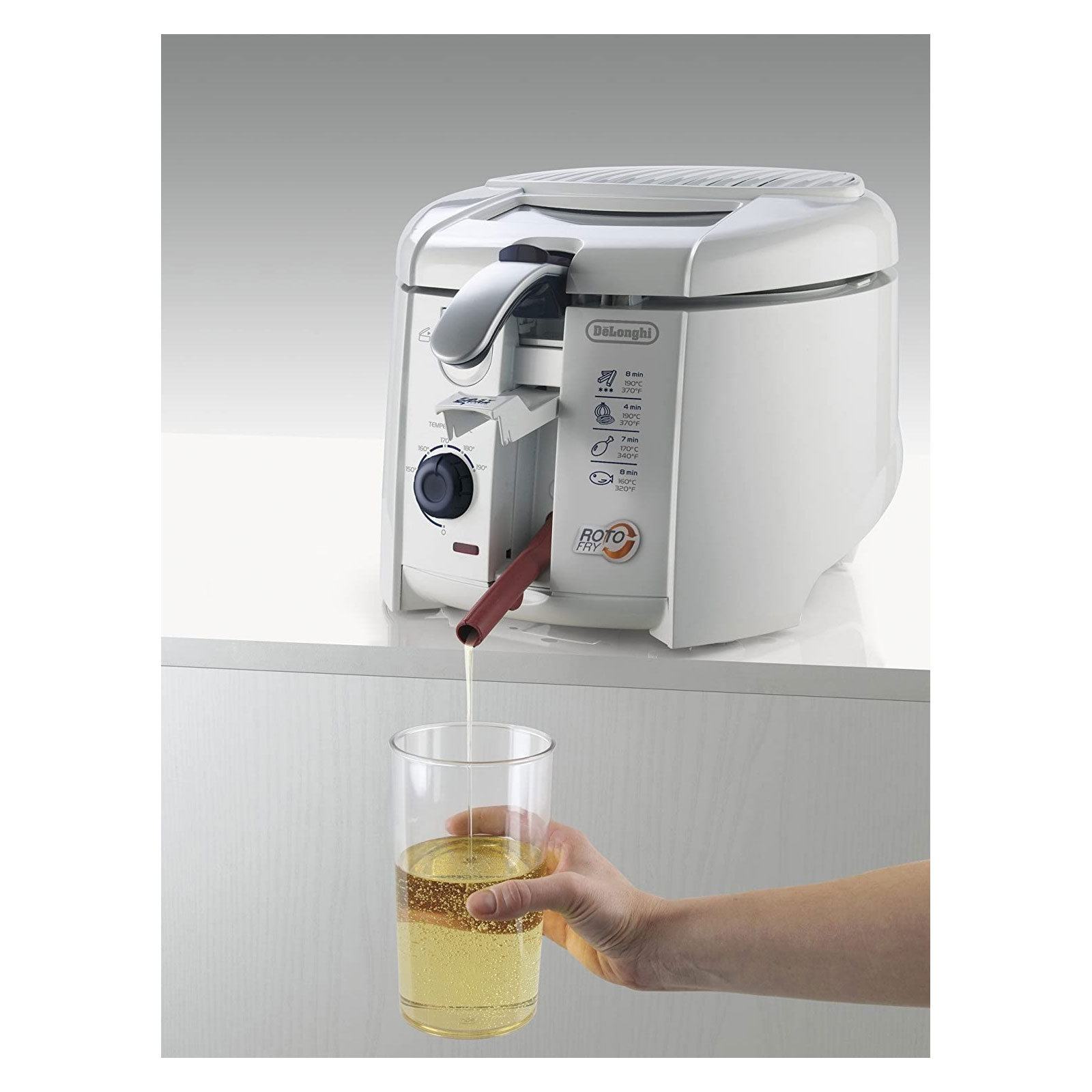 DeLonghi F 28311 Rotofritteuse mit Easy Clean System, 1800 Watt