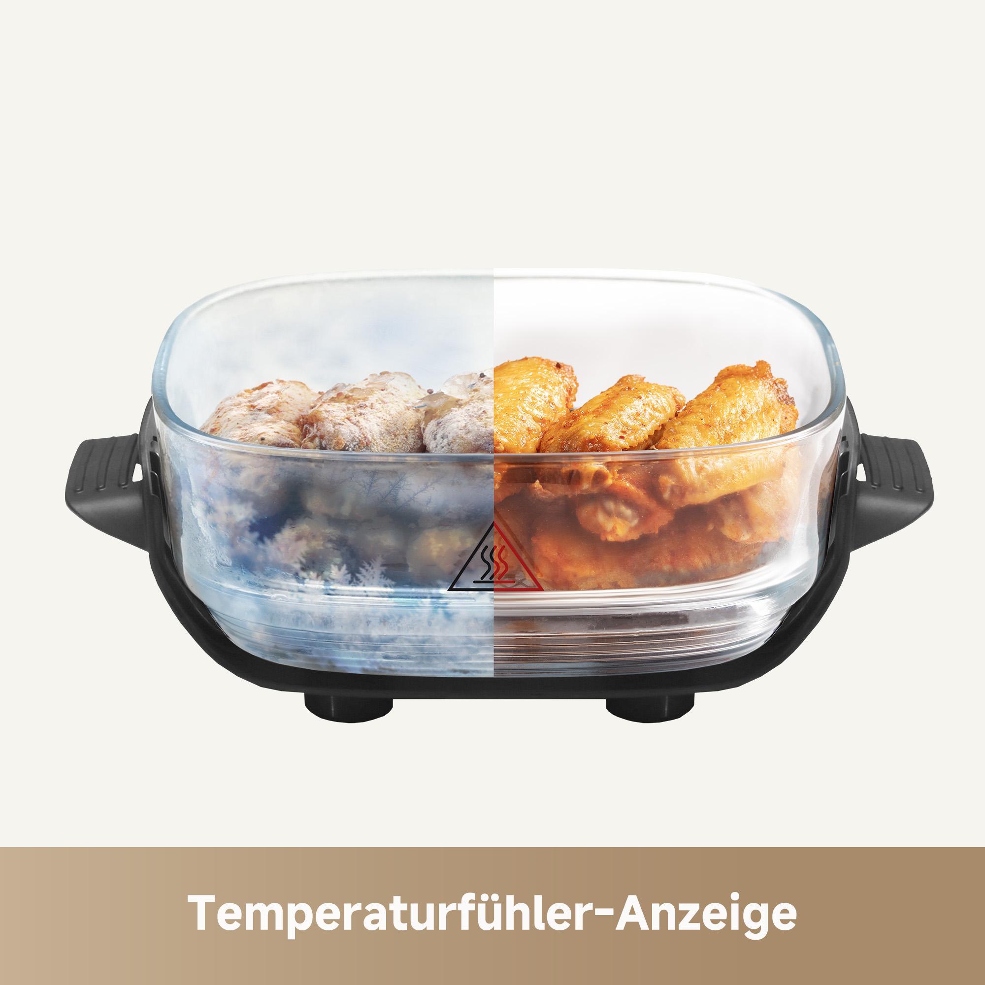 dreame Tasti Heißluftfritteuse 2,5 L und 4,5 L Glasbehälter, 1500 W Leistung