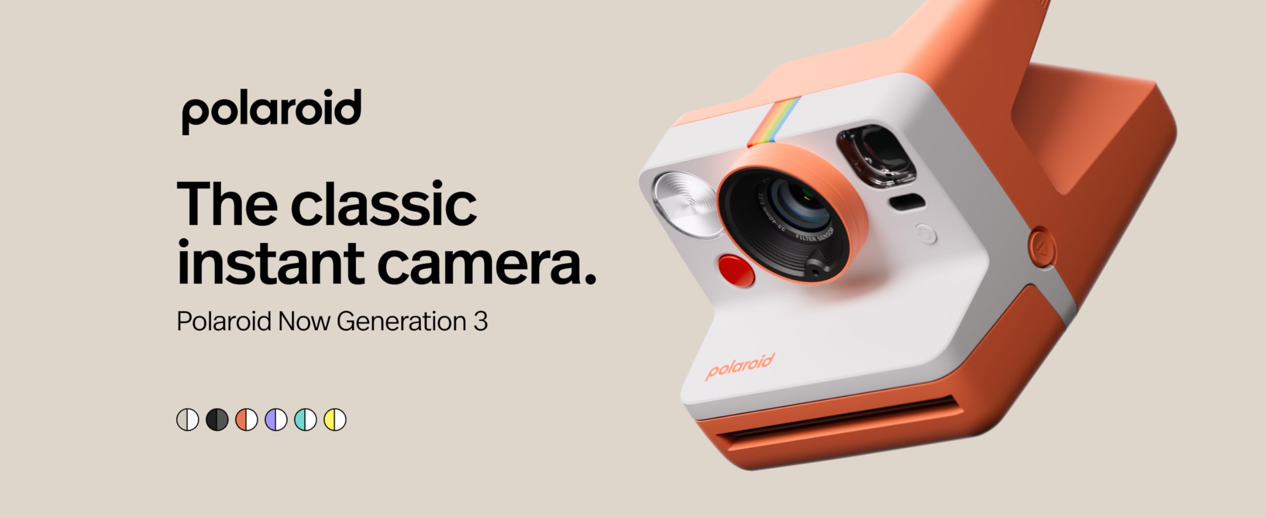 Polaroid Now Generation 3 Sofortbildkamera i-Type Film und 600 Film kompatibel