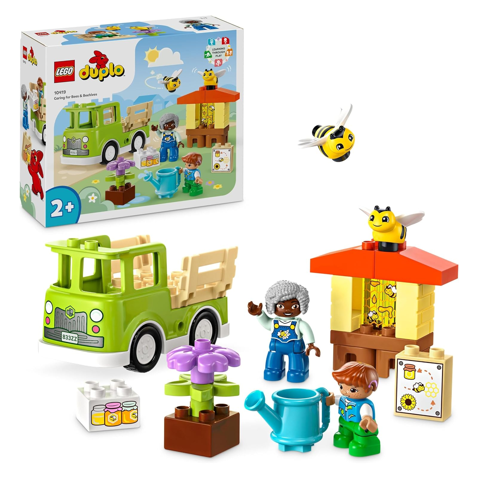 LEGO DUPLO Town Imkerei und Bienenstöcke, Lernspielzeug für Kleinkinder