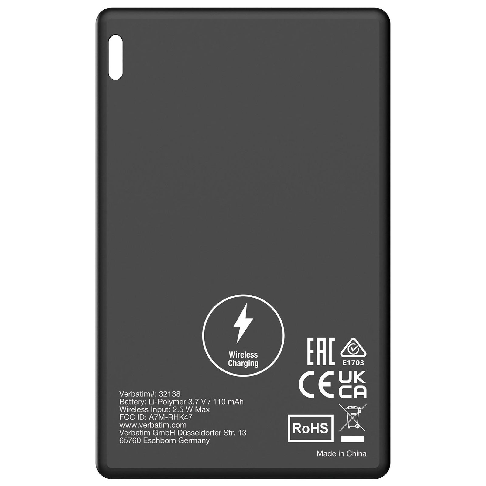 Verbatim My Finder Card Bluetooth Tracker - Einzelpackung, Schwarz