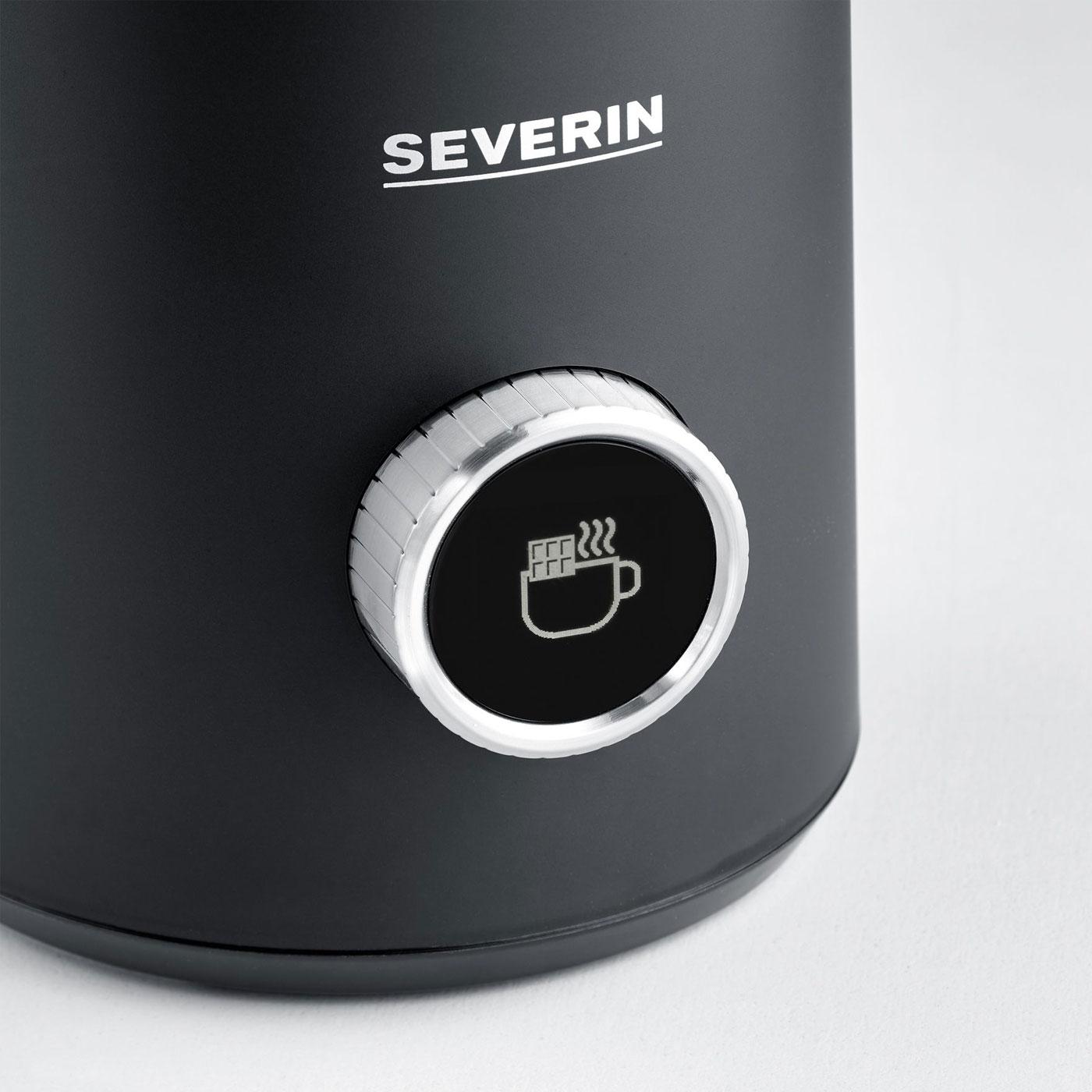 Severin SM 3587 Induktions-Milchaufschäumer Spuma 700 plus Edelstahl-gebürstet-schwarz-matt