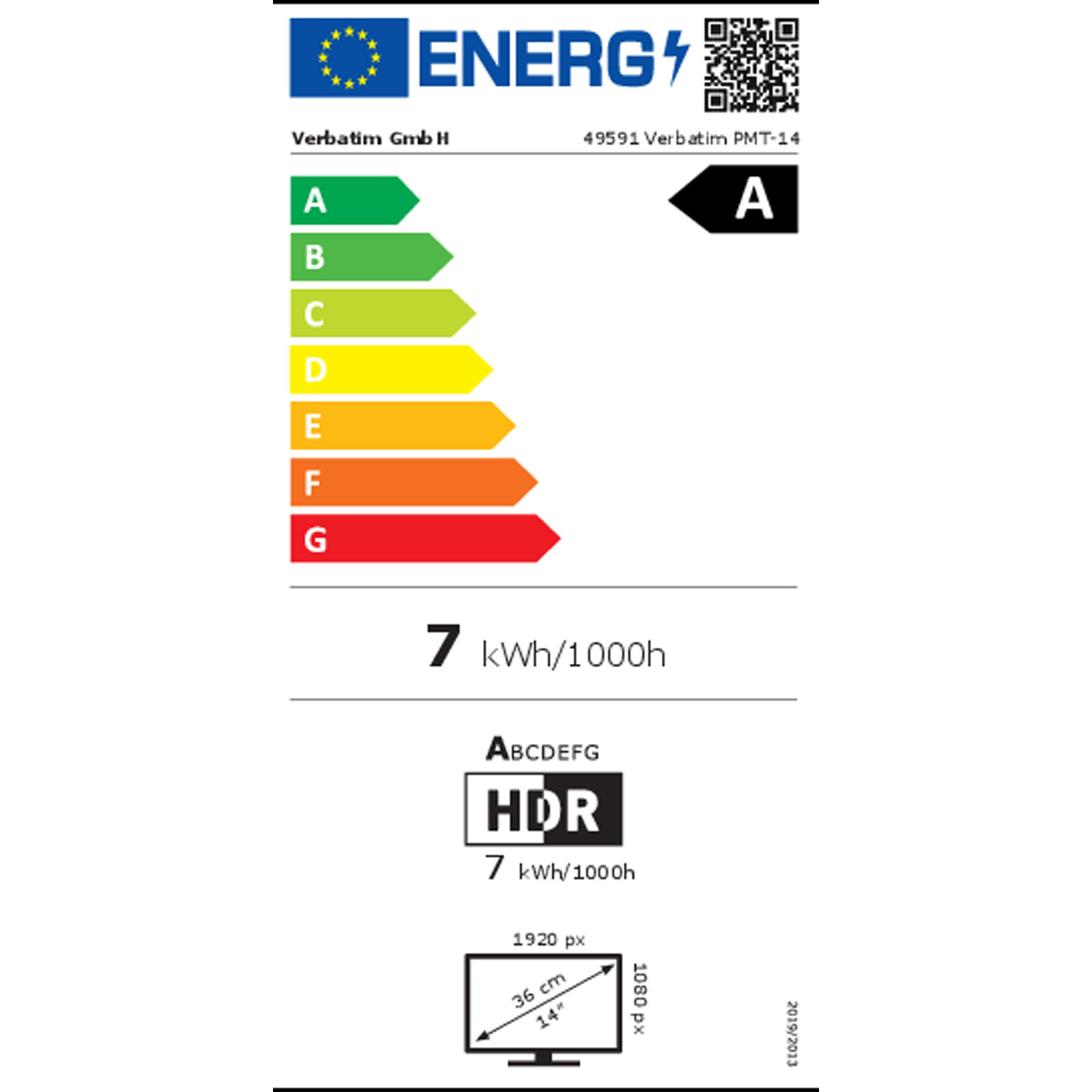 Verbatim Portabler Monitor PMT-14