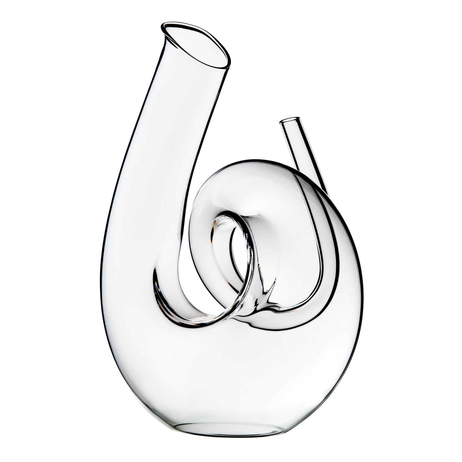 Riedel Dekanter HM Curly Klar + Riedel Wine Zinfandel/Riesling Weinglas 2er Set + Riedel Vinum Gourmet Glas inkl. Reinigungskugeln