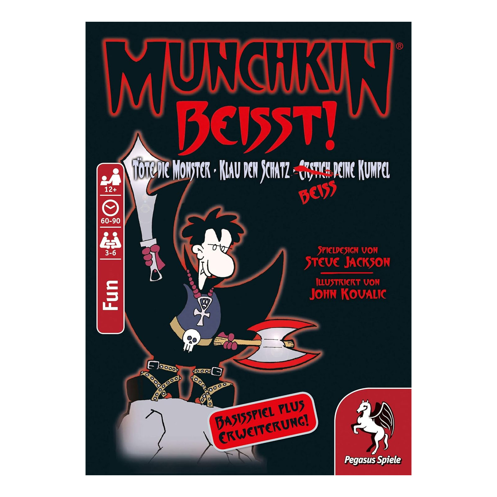 Pegasus Spiele Munchkin beißt! 1+2 Kartenspiel