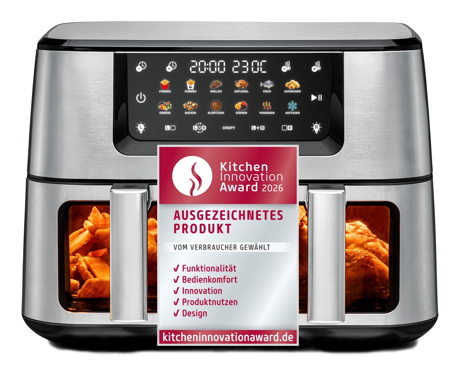 ROMMELSBACHER Doppel Heißluft Fritteuse FRH 2650